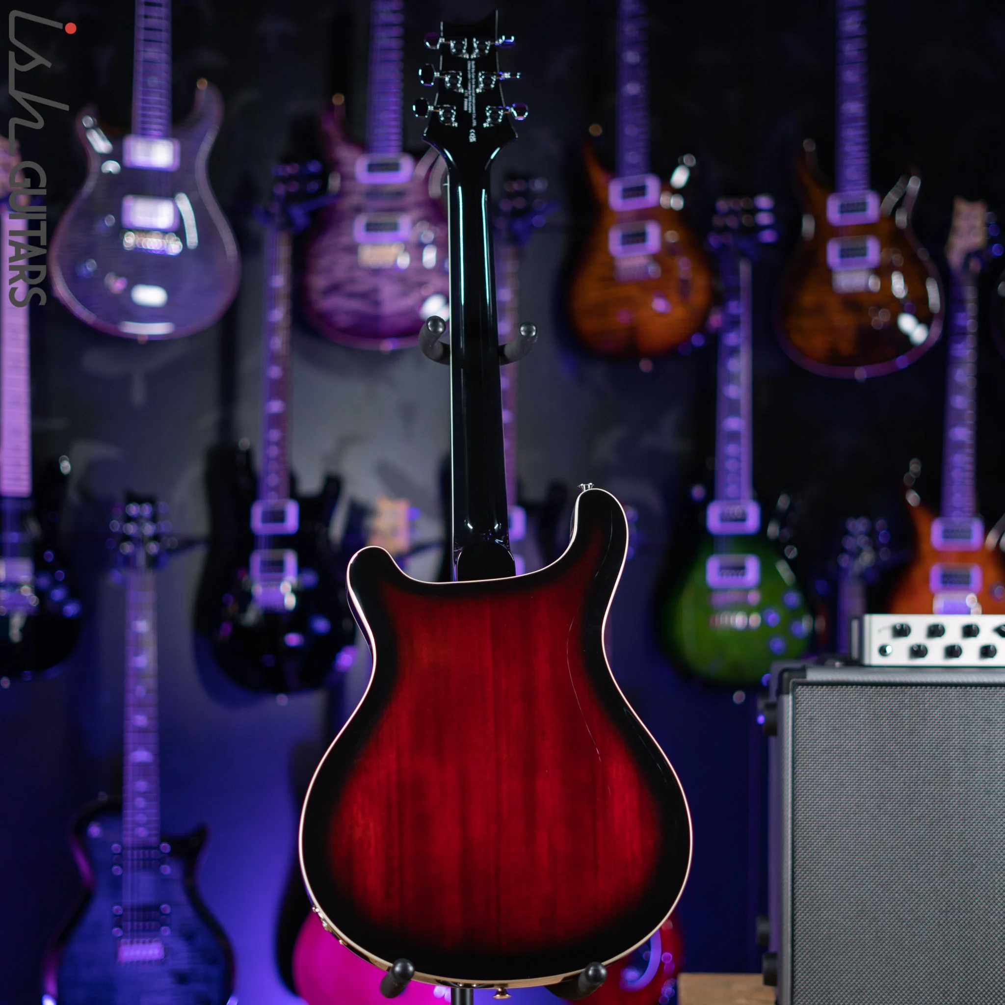 PRS SE Hollowbody Standard Electric Guitar Fire Red Burst Demo - Image 7