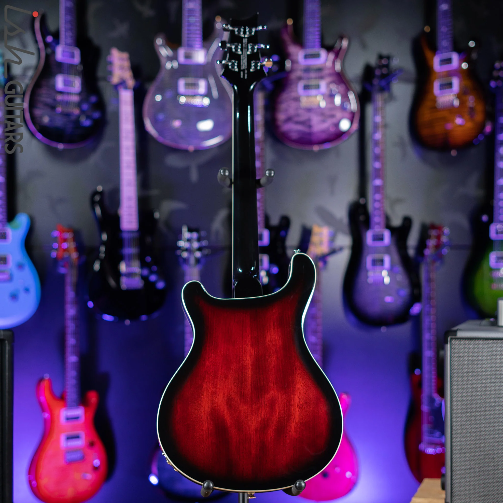 2021 PRS SE Hollowbody Standard Electric Guitar Fire Red Burst - Image 6