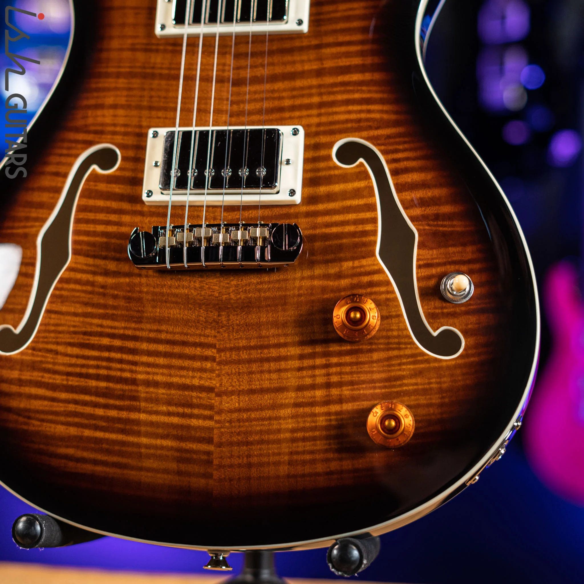 PRS SE Hollowbody II Black Gold Sunburst - Image 4