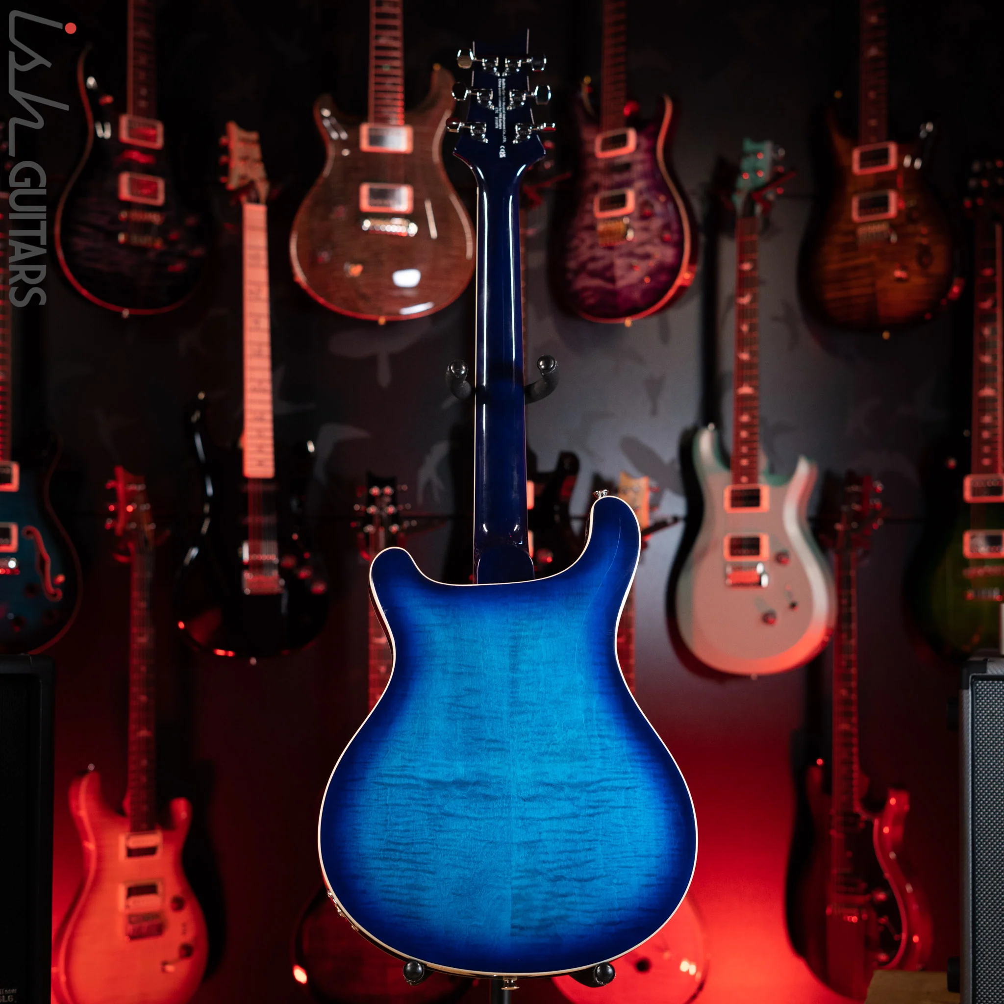PRS SE Hollowbody II Faded Blue Burst Demo - Image 6
