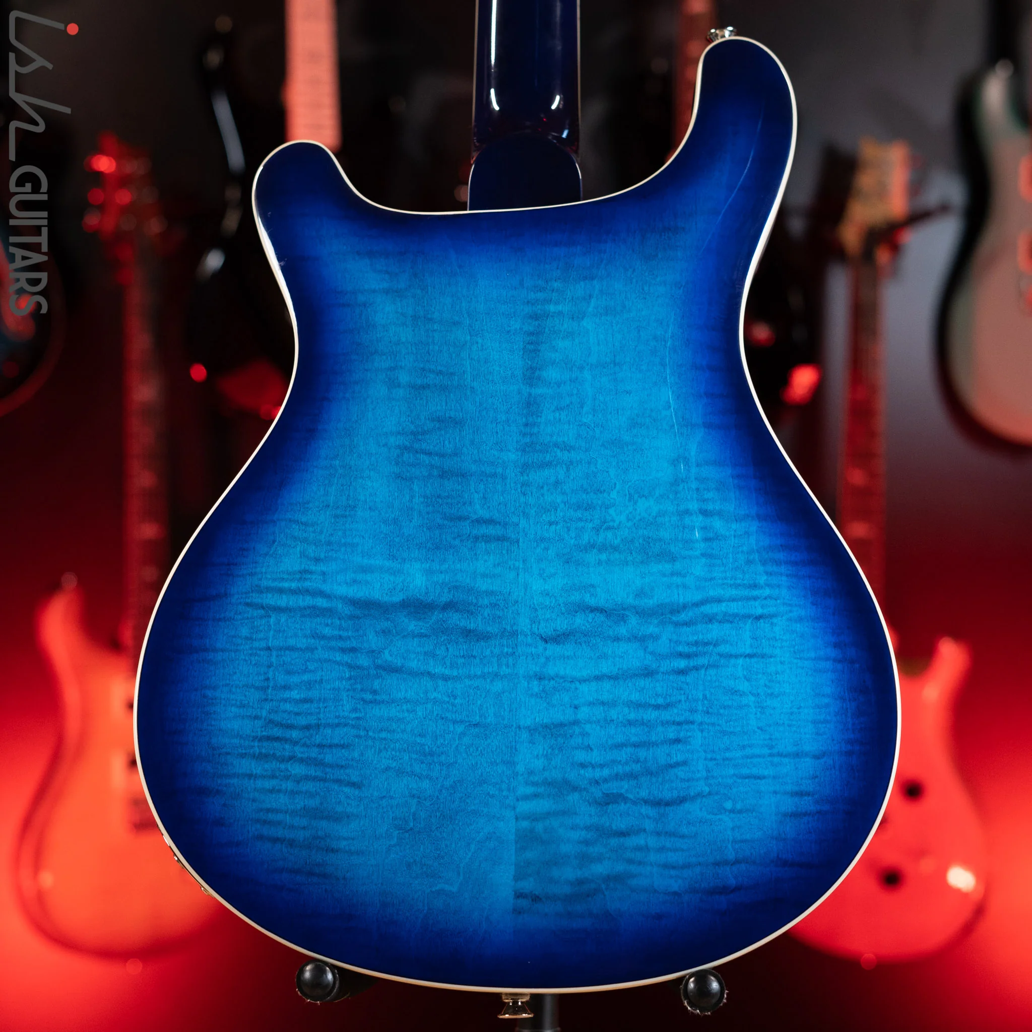 PRS SE Hollowbody II Faded Blue Burst Demo - Image 7