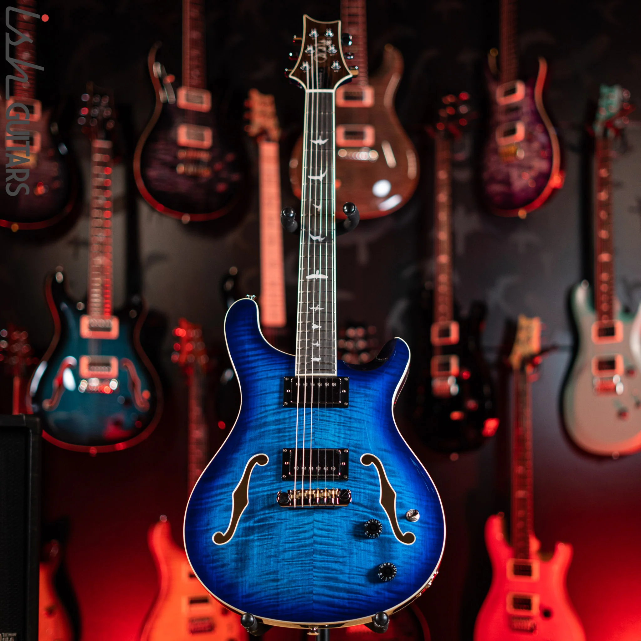 PRS SE Hollowbody II Faded Blue Burst - Image 2