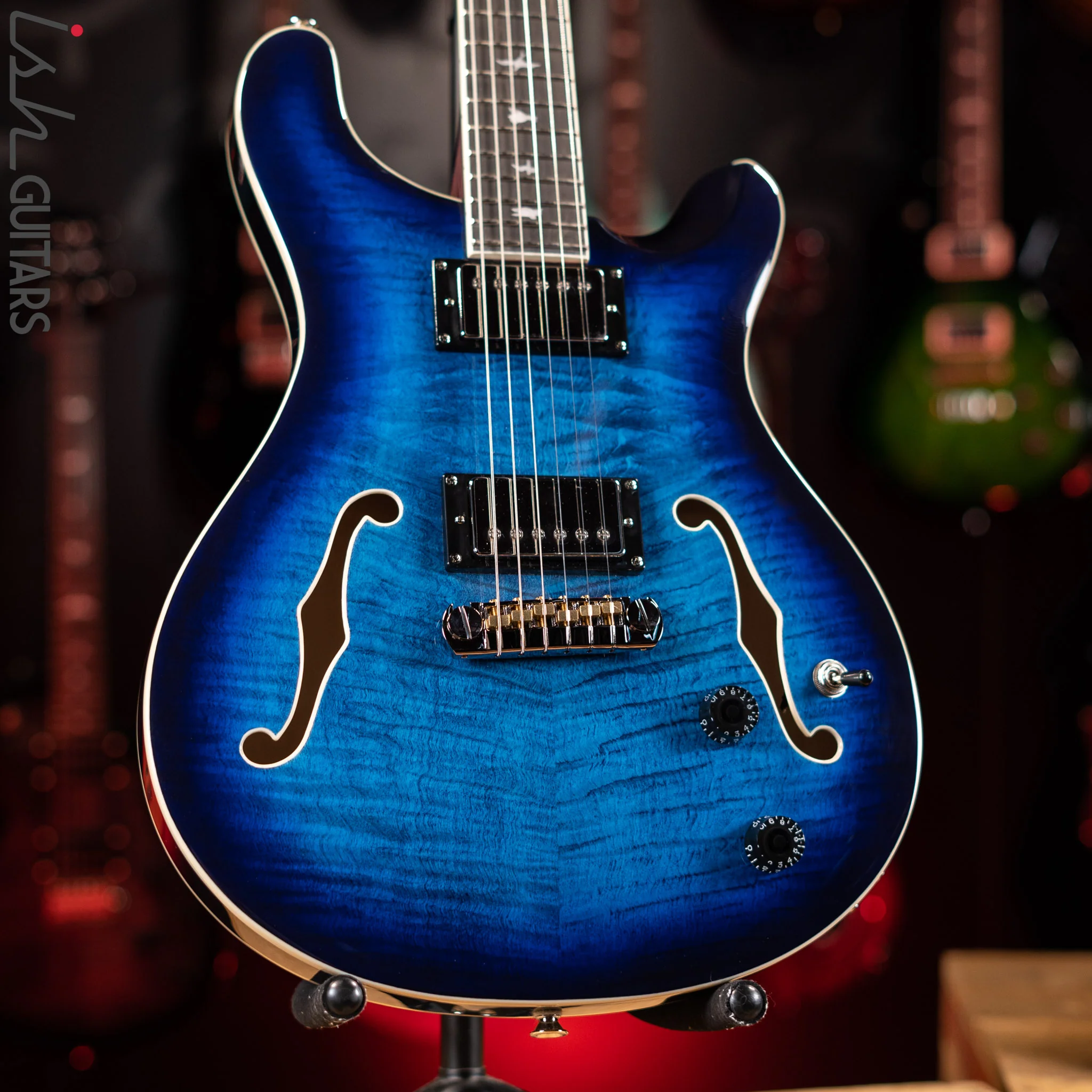 PRS SE Hollowbody II Faded Blue Burst