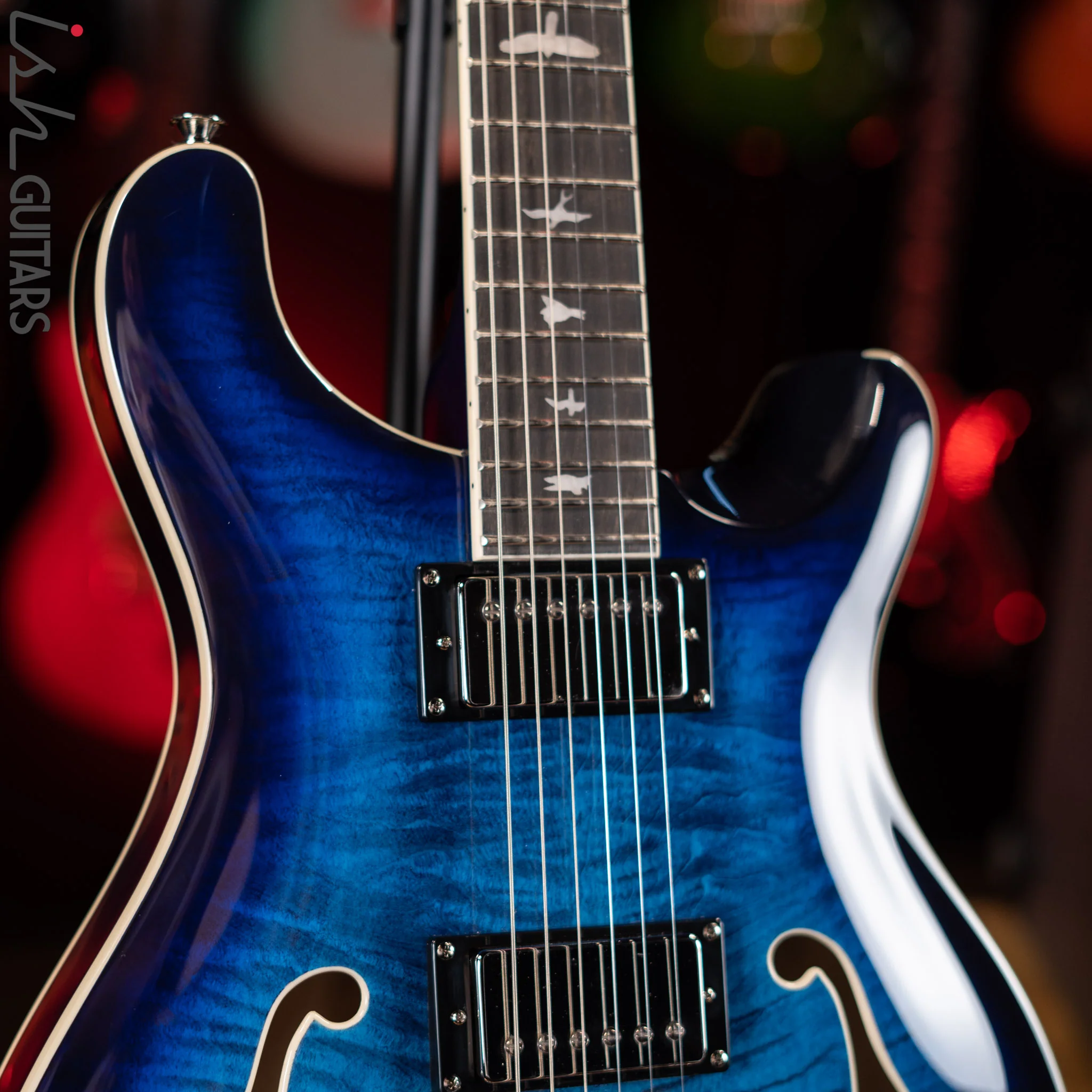 PRS SE Hollowbody II Faded Blue Burst - Image 4