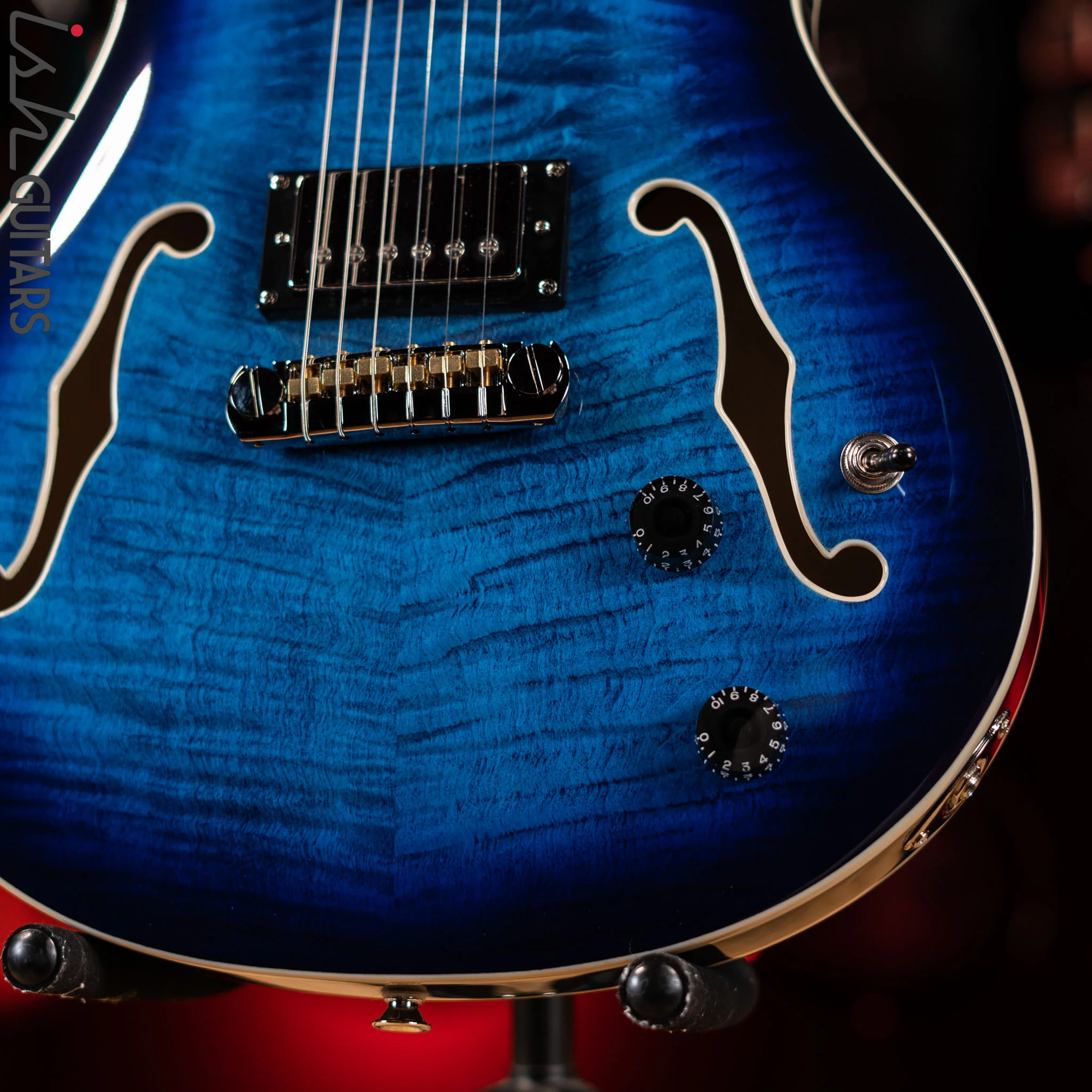 PRS SE Hollowbody II Faded Blue Burst - Image 5
