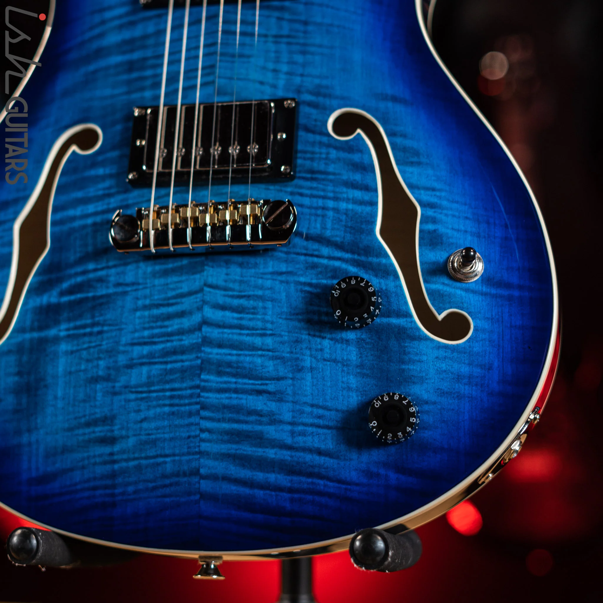 PRS SE Hollowbody II Faded Blue Burst - Image 4