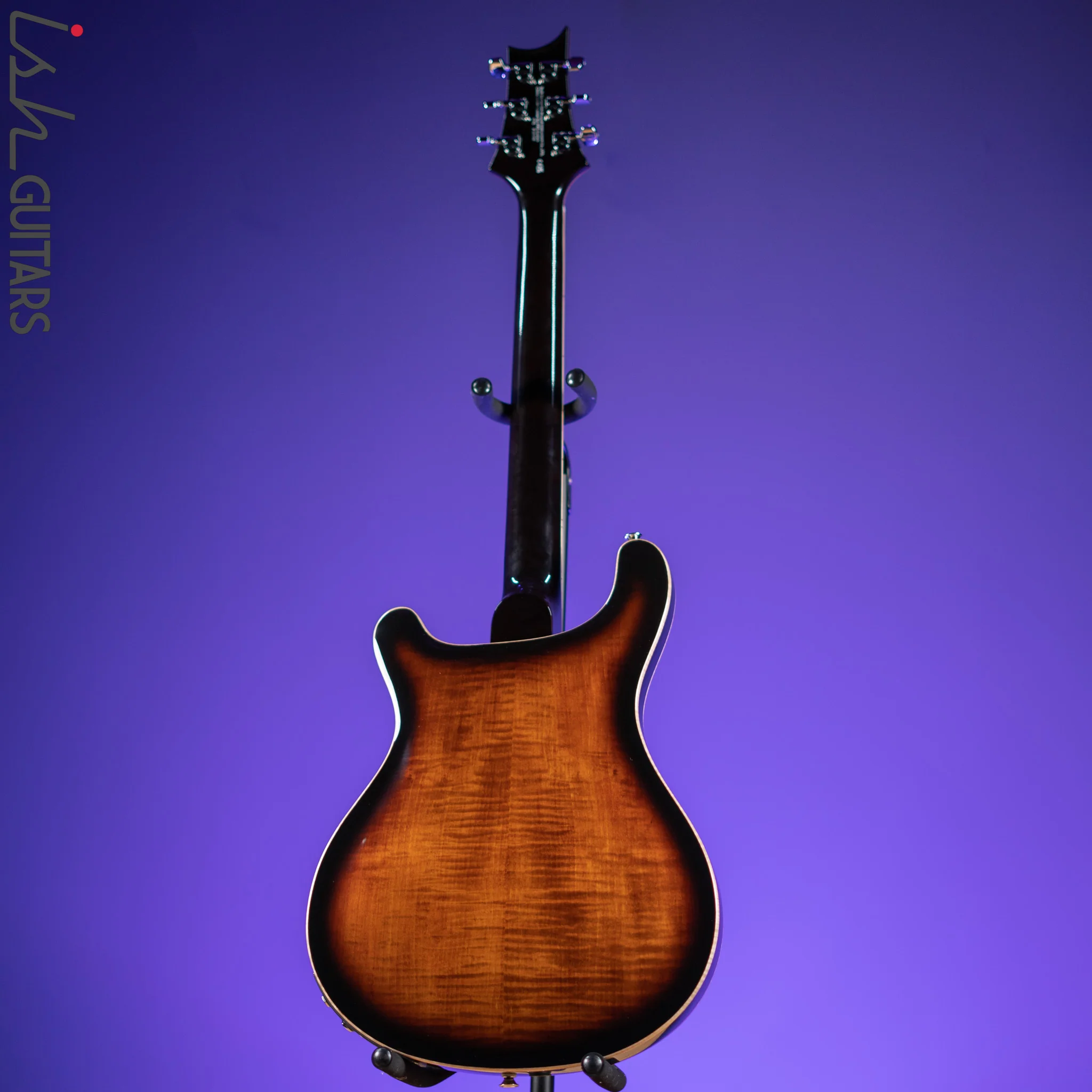 PRS SE Hollowbody II Piezo Electric Guitar Black Gold Burst - Image 7