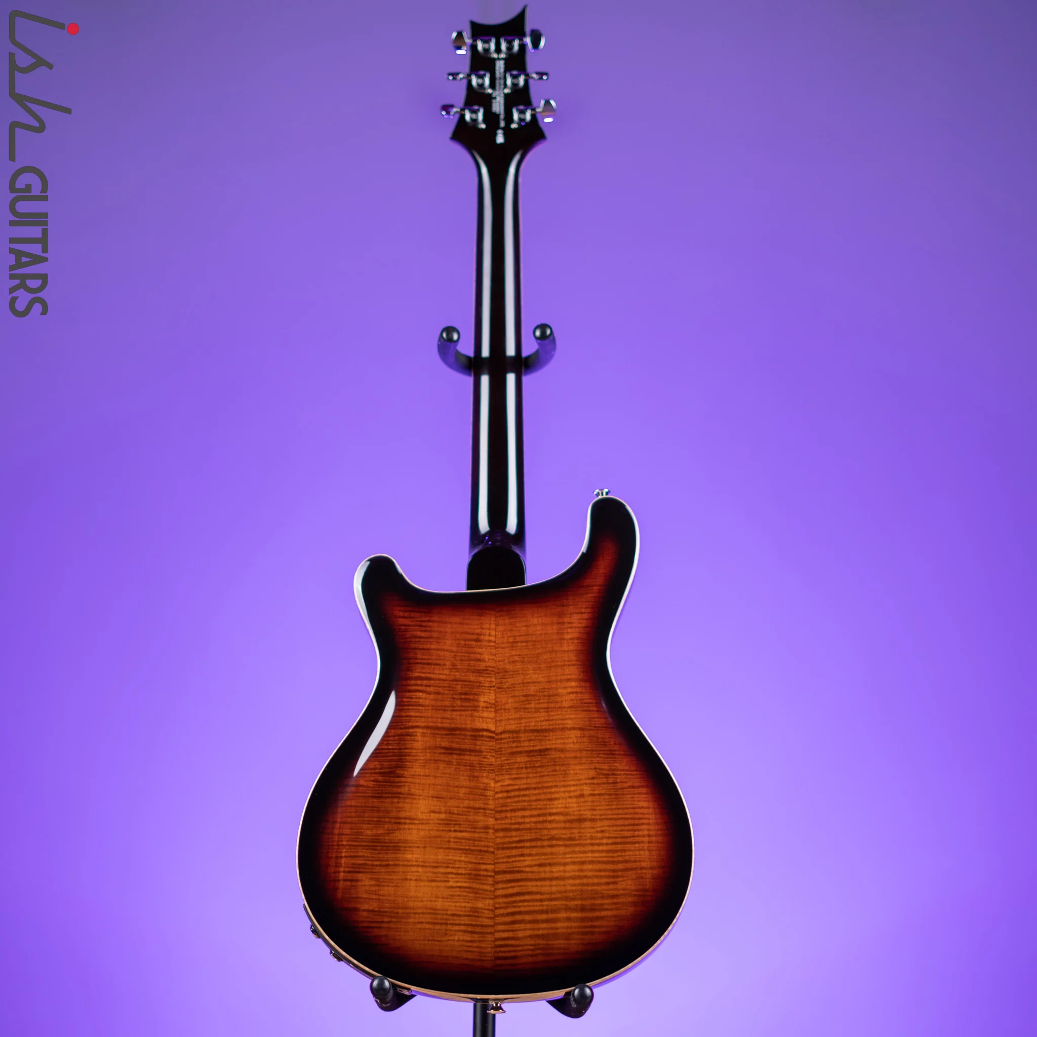 PRS SE Hollowbody II Piezo Electric Guitar Black Gold Sunburst - Image 7