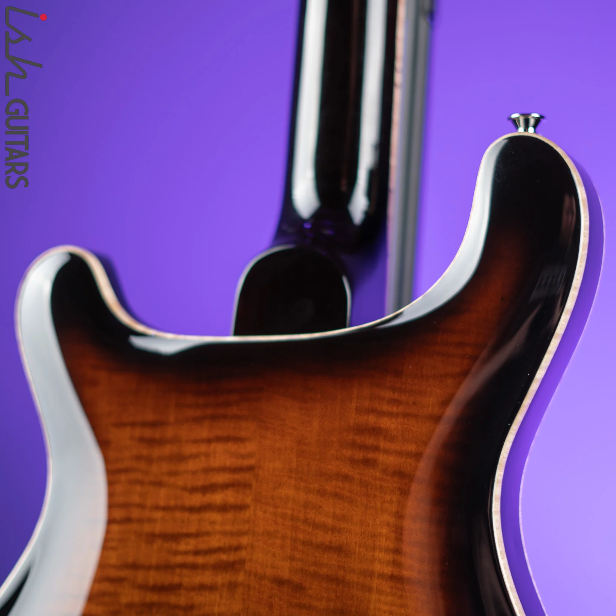 PRS SE Hollowbody II Piezo Electric Guitar Black Gold Sunburst - Image 9