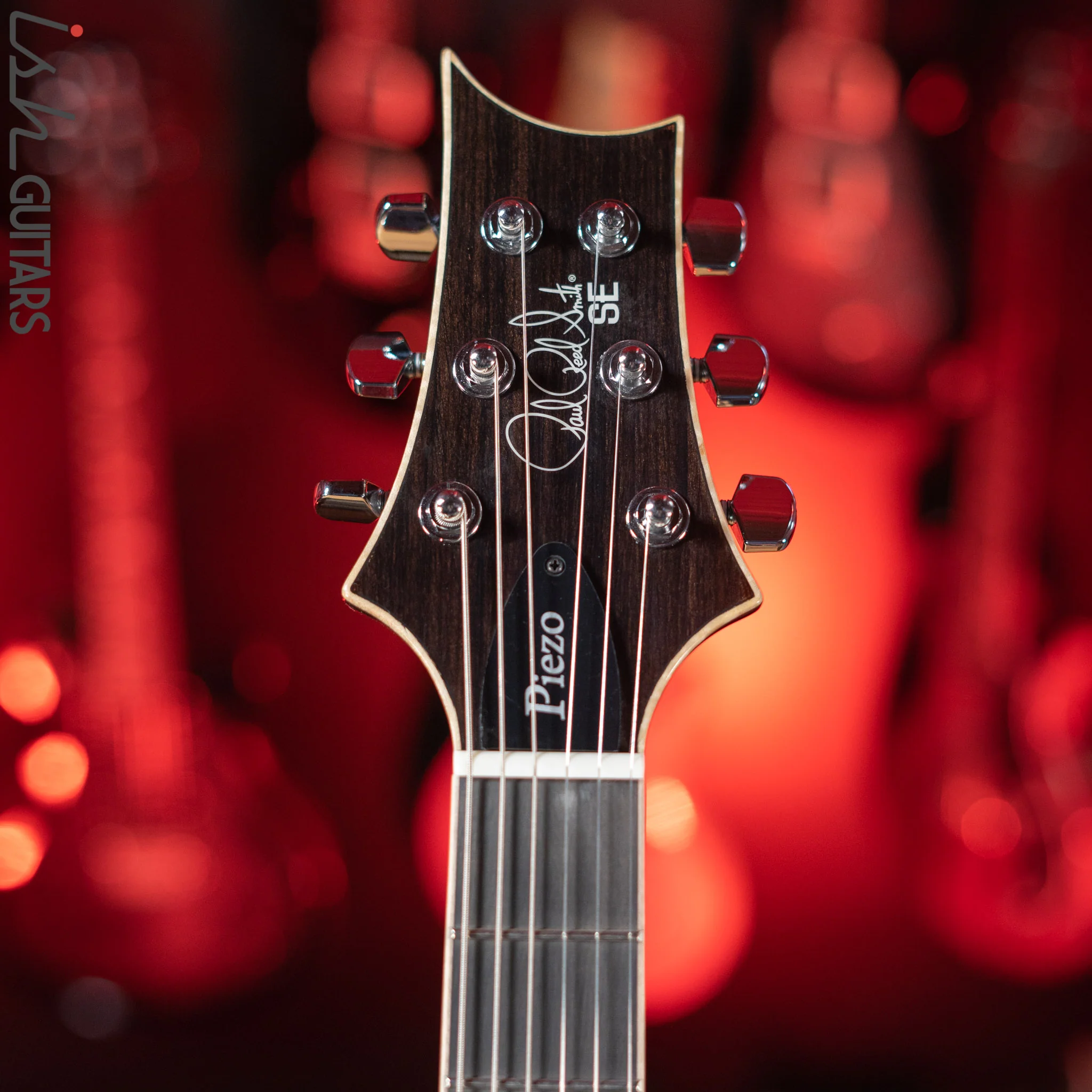 PRS SE Hollowbody II Piezo Electric Guitar Peacock Blue Sunburst - Image 5