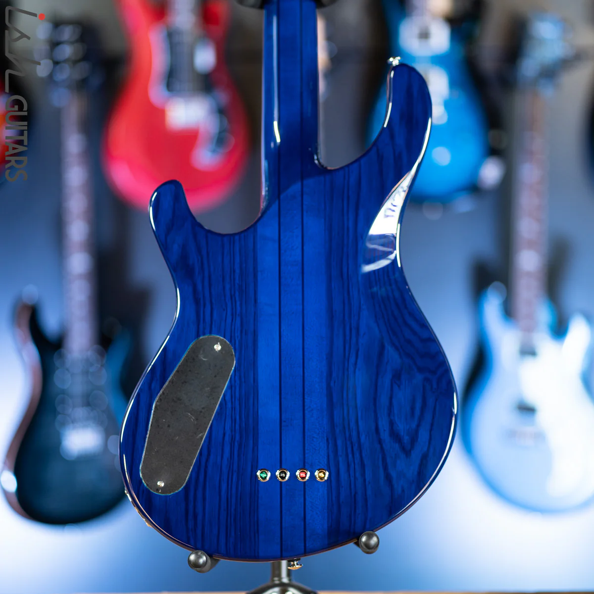 PRS SE Kingfisher Bass Faded Blue Wrap Around Burst - Image 8