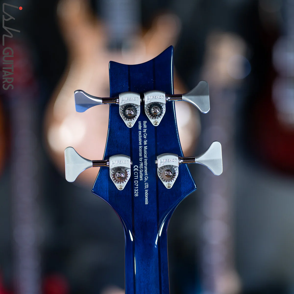 PRS SE Kingfisher Bass Faded Blue Wrap Around Burst Demo - Image 11