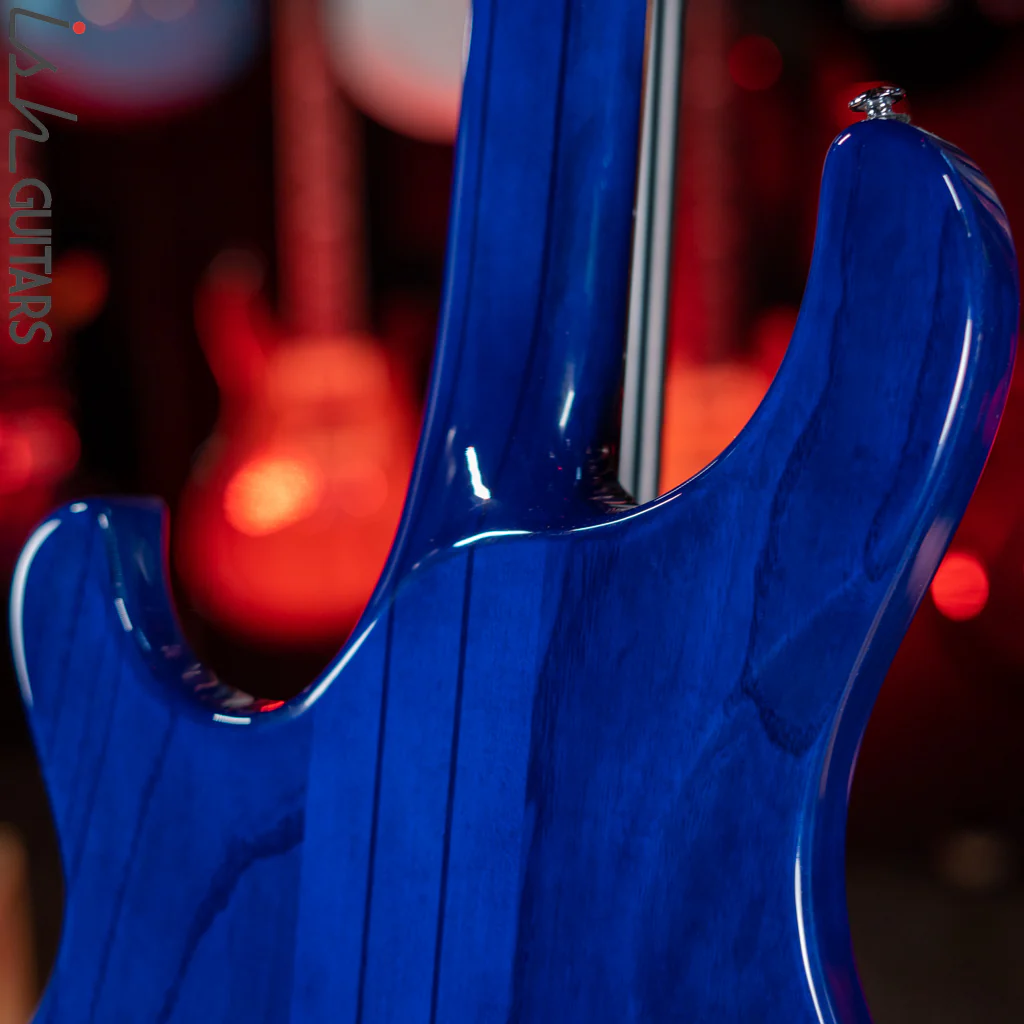PRS SE Kingfisher Bass Faded Blue Wrap Around Burst Demo - Image 9