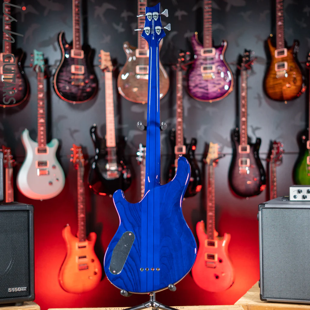 2021 PRS SE Kingfisher Bass Faded Blue Wrap Around Burst - Image 7