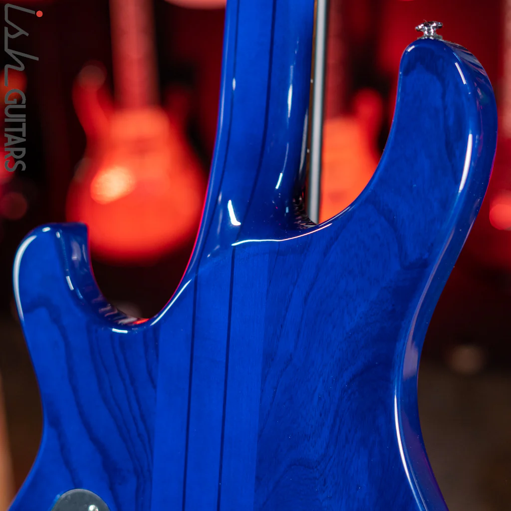 2021 PRS SE Kingfisher Bass Faded Blue Wrap Around Burst - Image 9
