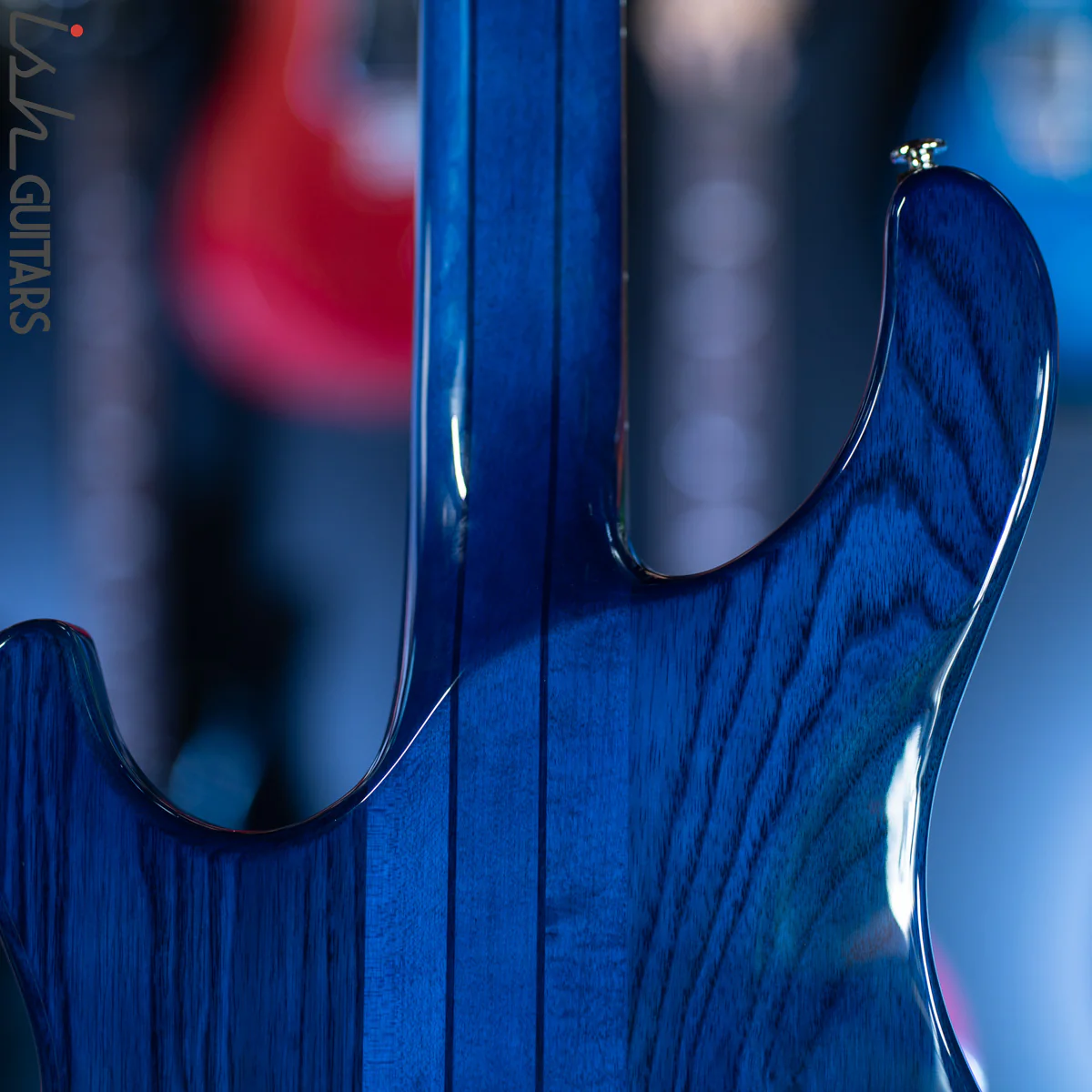 PRS SE Kingfisher Bass Faded Blue Wrap Around Burst Demo - Image 9