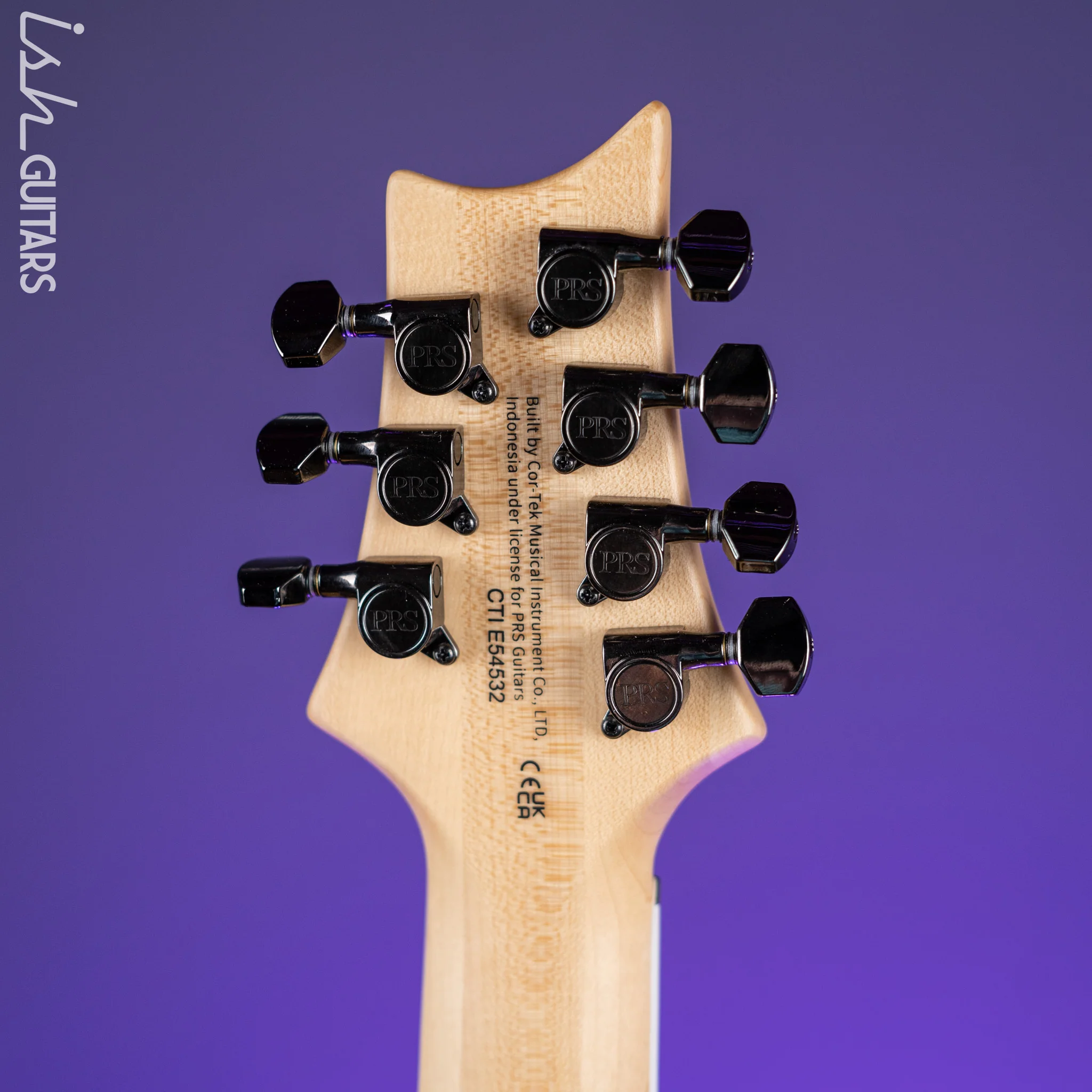 PRS SE Mark Holcomb SVN 7-String Electric Guitar Natural Walnut - Image 10