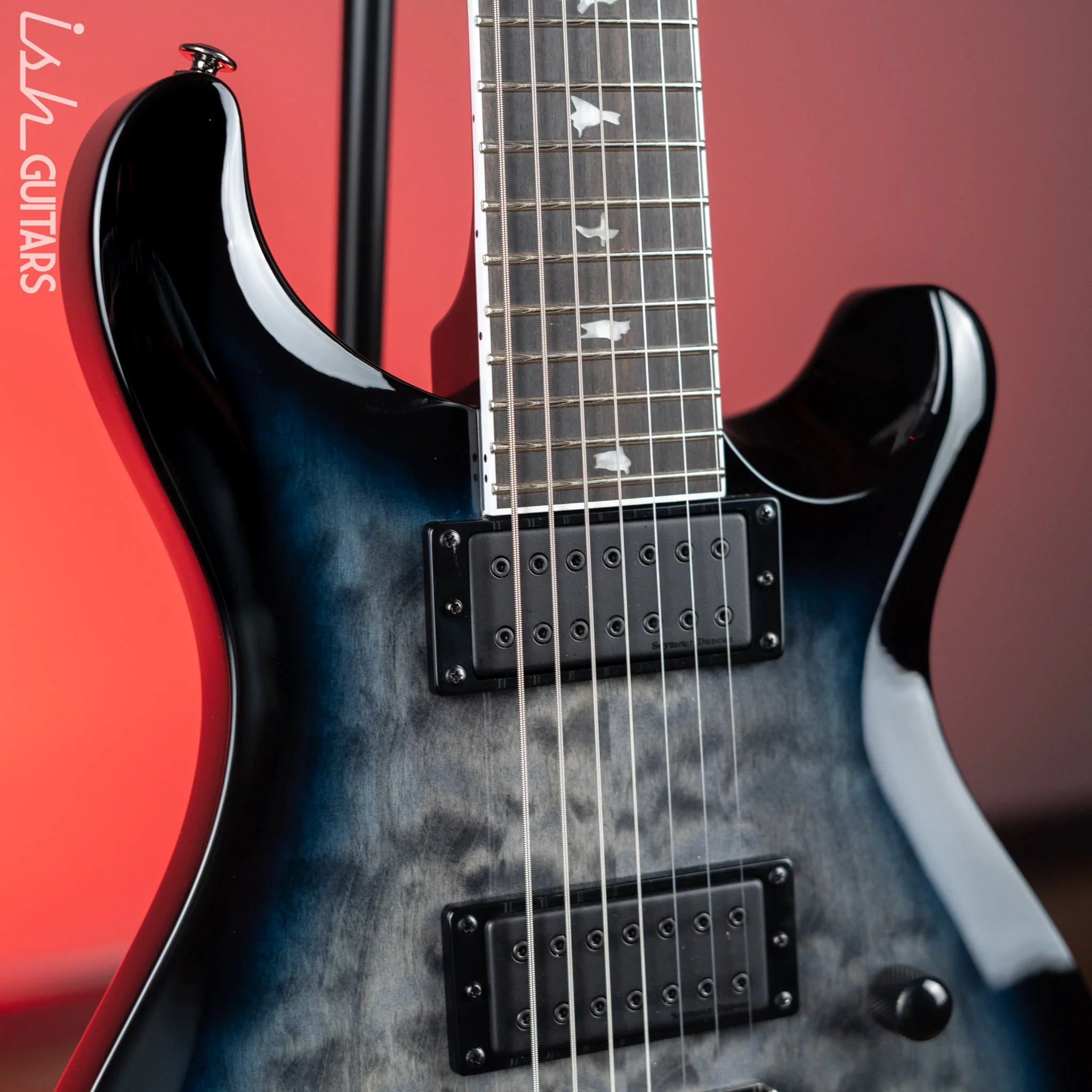 PRS SE Mark Holcomb SVN Holcomb Blue Burst 7 String - Image 3