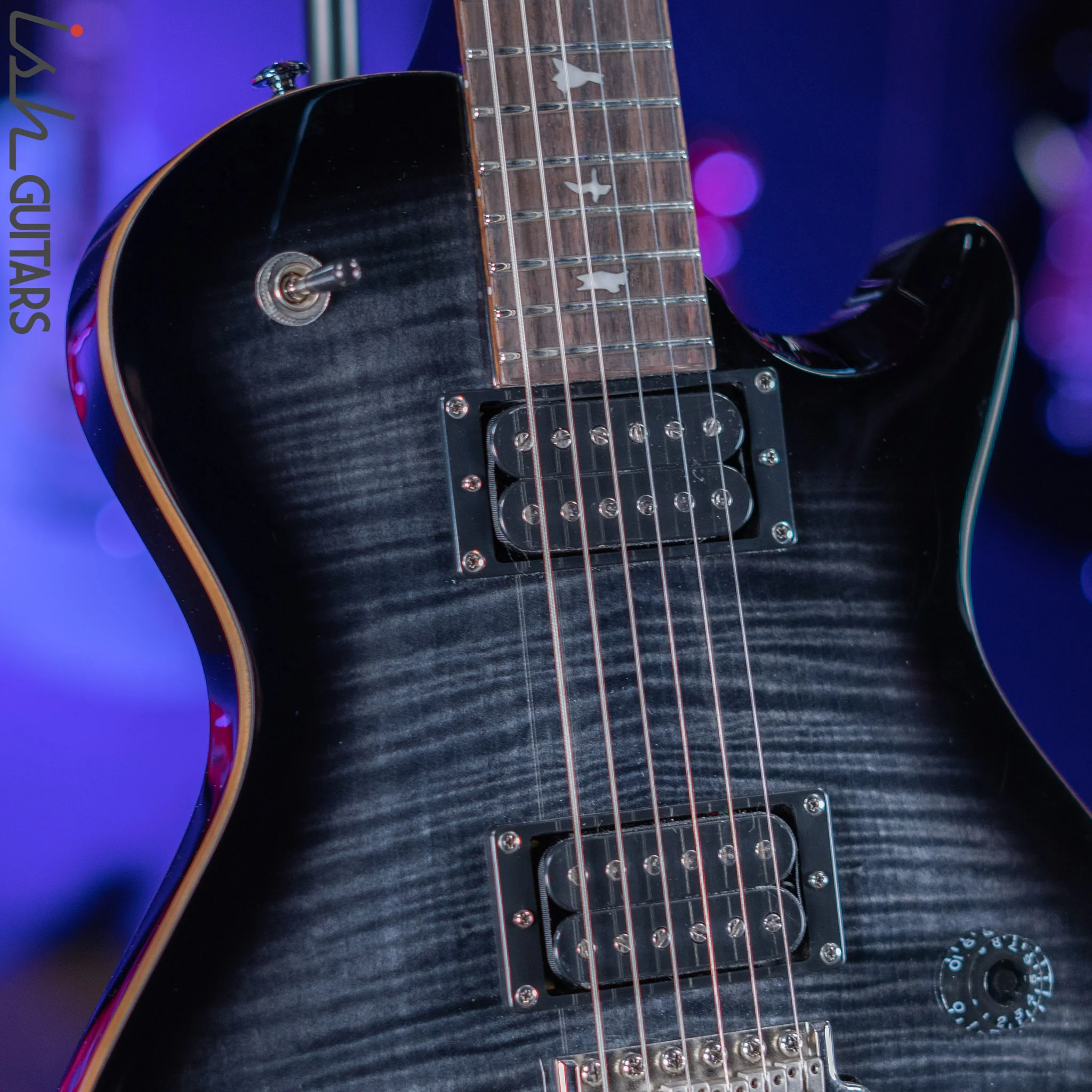 2021 PRS SE Mark Tremonti Electric Guitar Charcoal Burst - Image 3