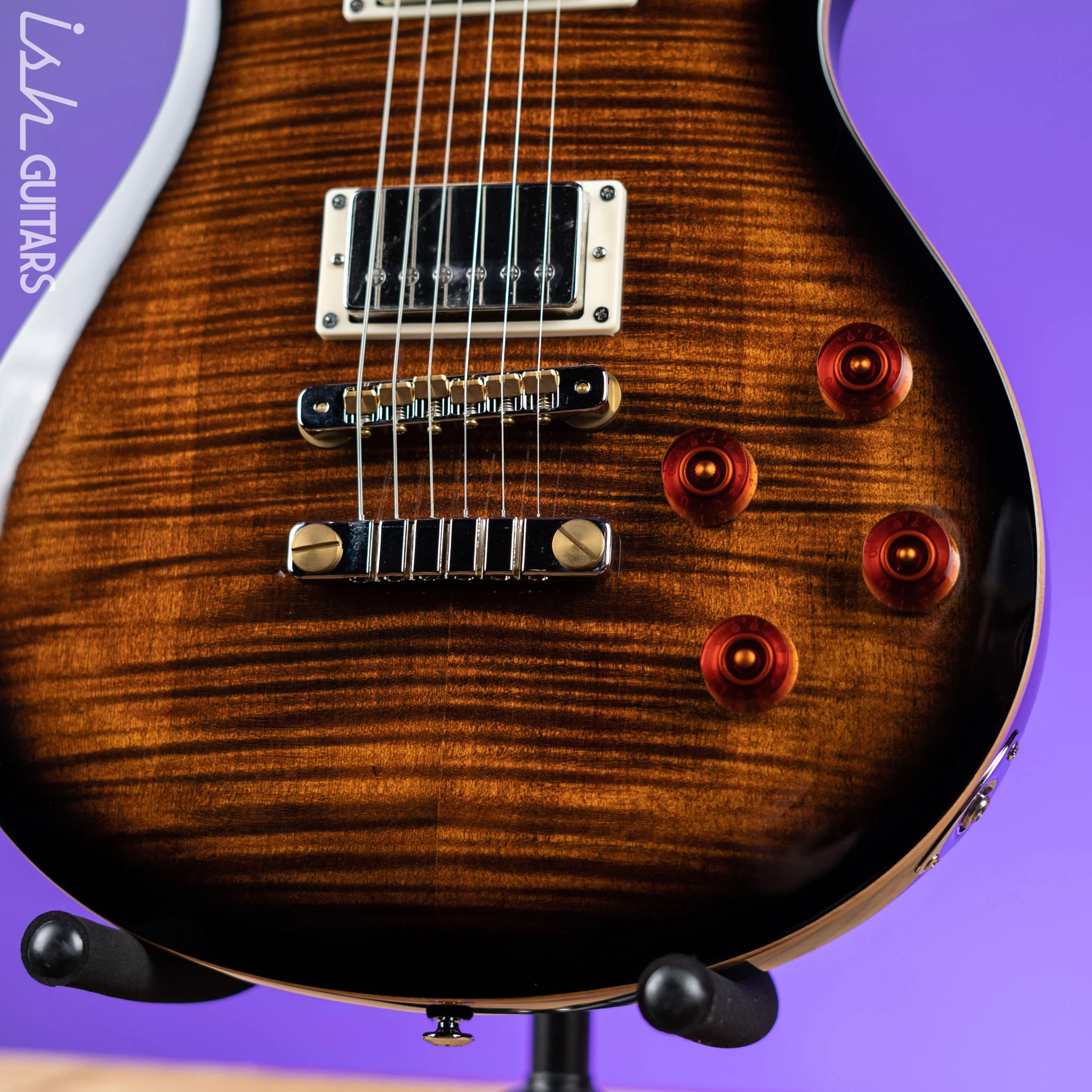 PRS SE McCarty 594 Electric Guitar Black Gold Sunburst - Image 4