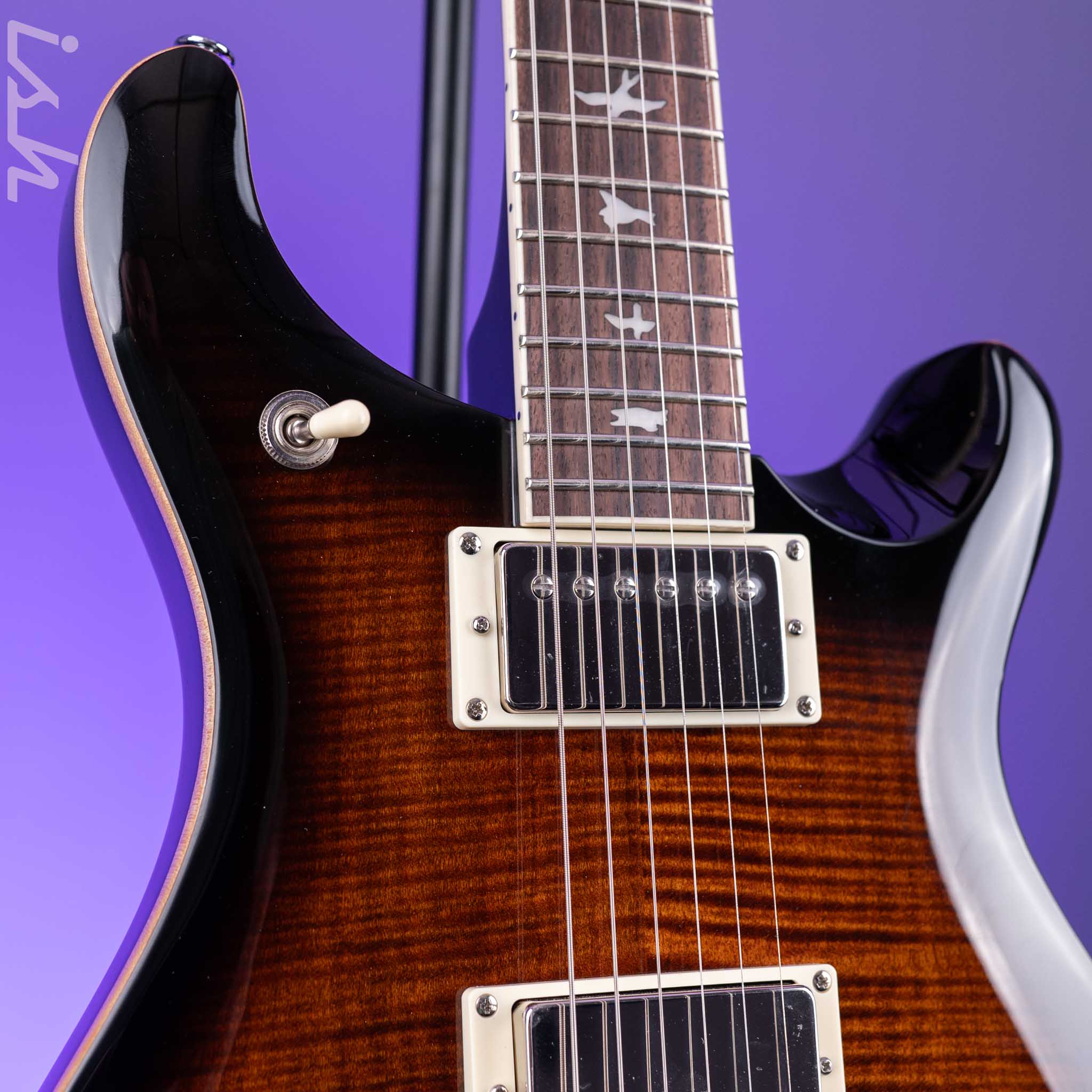 PRS SE McCarty 594 Electric Guitar Black Gold Sunburst - Image 3