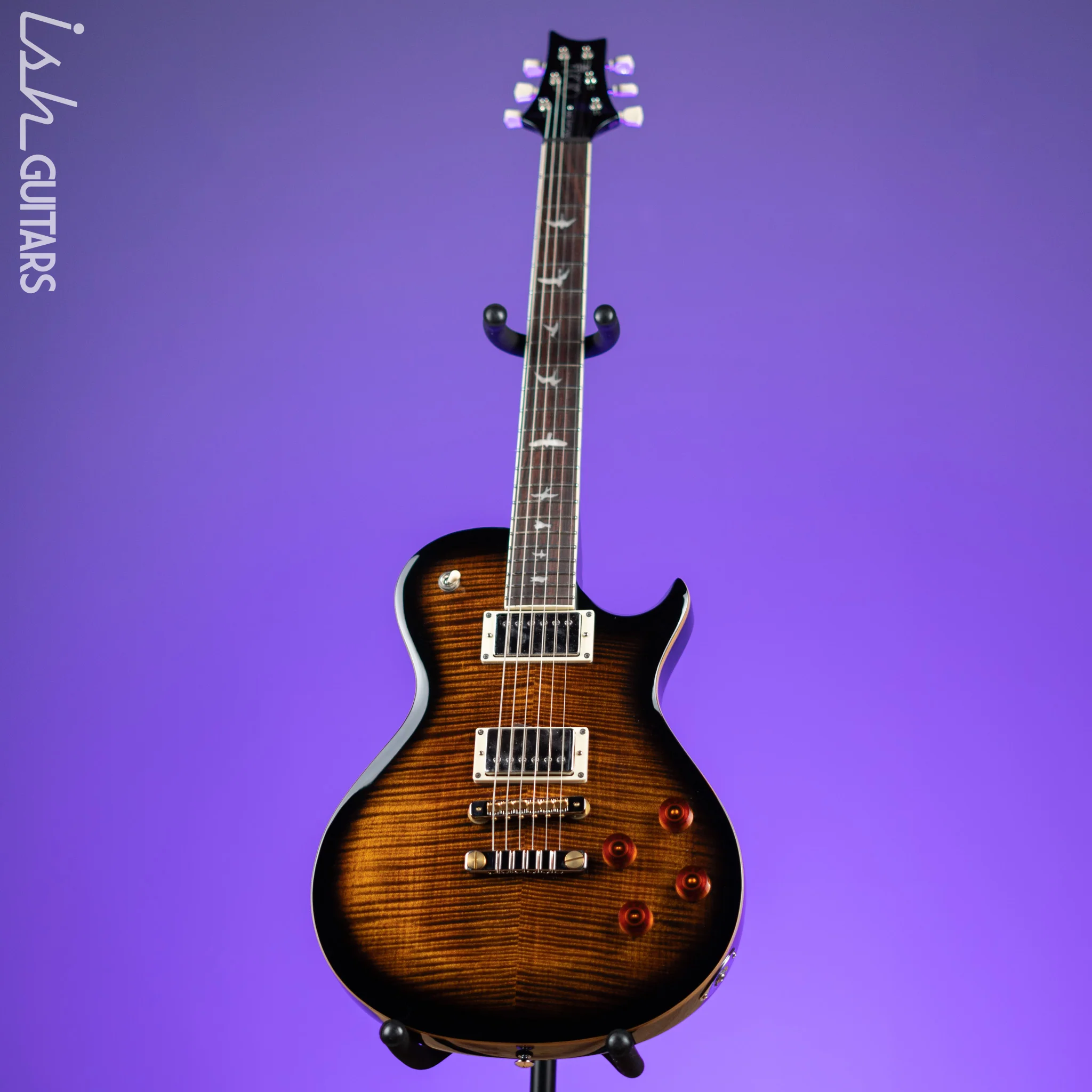 PRS SE McCarty 594 Singlecut Electric Guitar Black Gold Burst Demo - Image 2