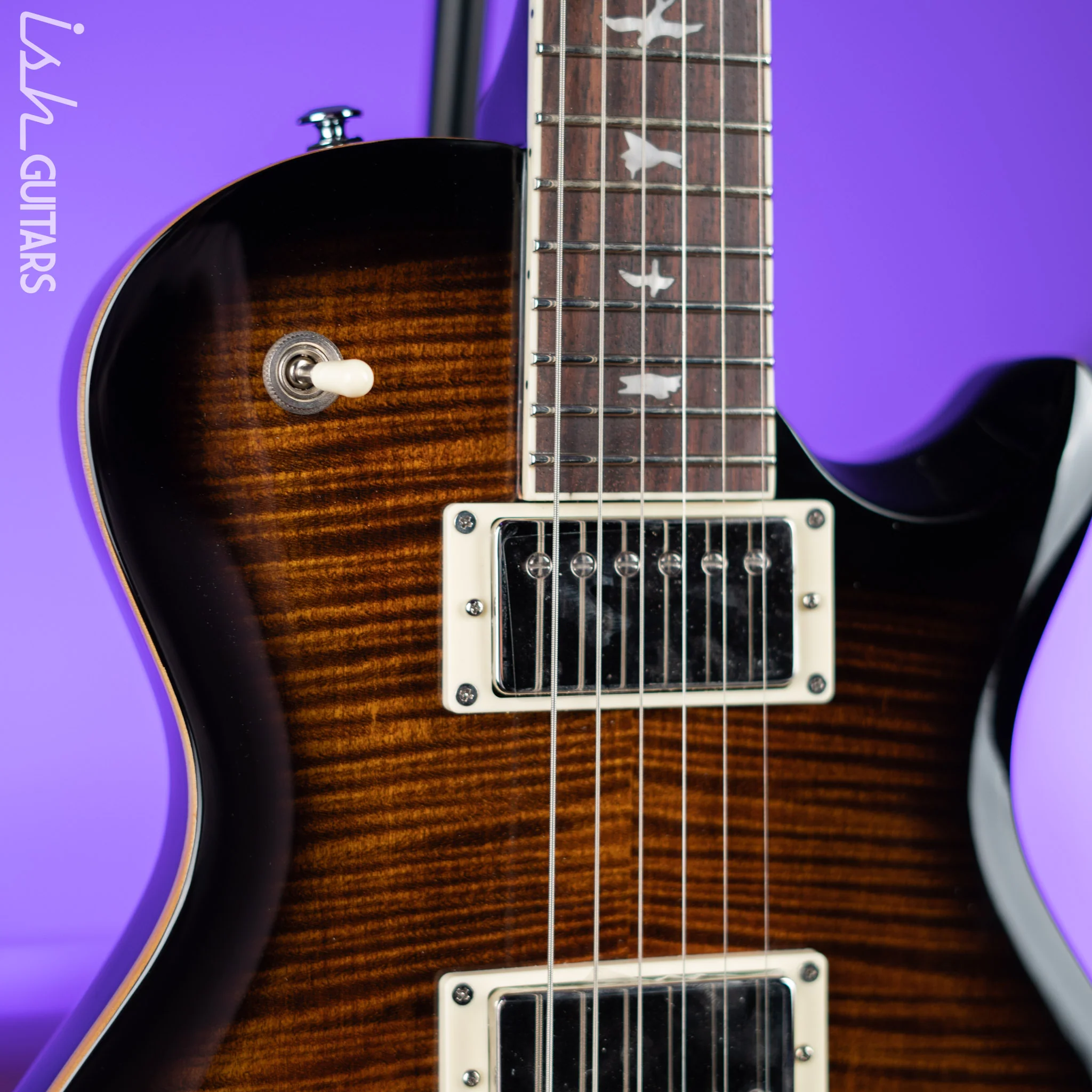 PRS SE McCarty 594 Singlecut Electric Guitar Black Gold Burst Demo - Image 3
