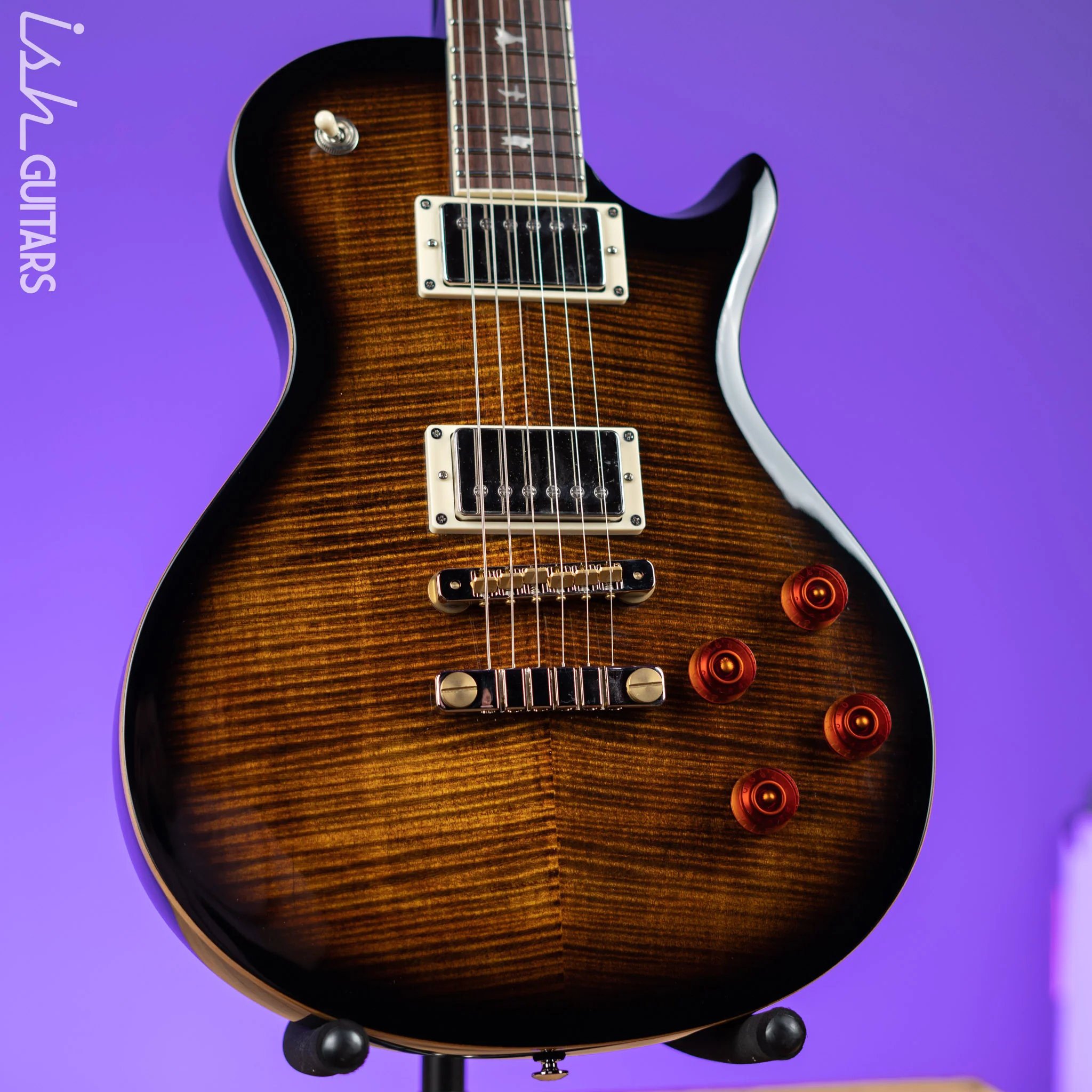 PRS SE McCarty 594 Singlecut Electric Guitar Black Gold Burst
