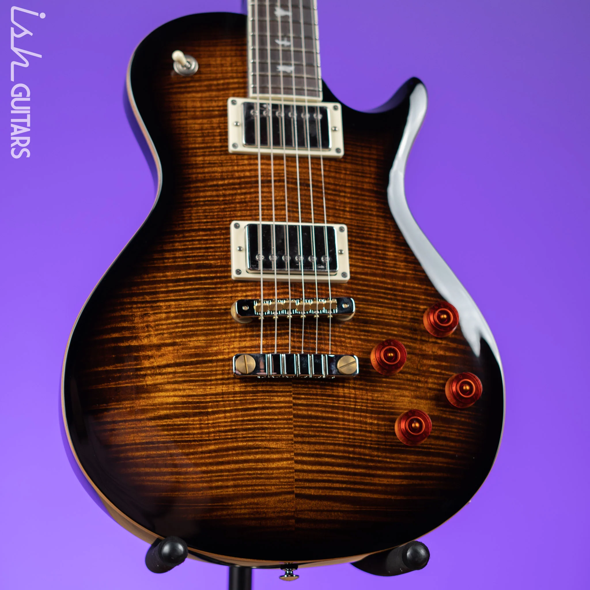 PRS SE McCarty 594 Singlecut Electric Guitar Black Gold Burst
