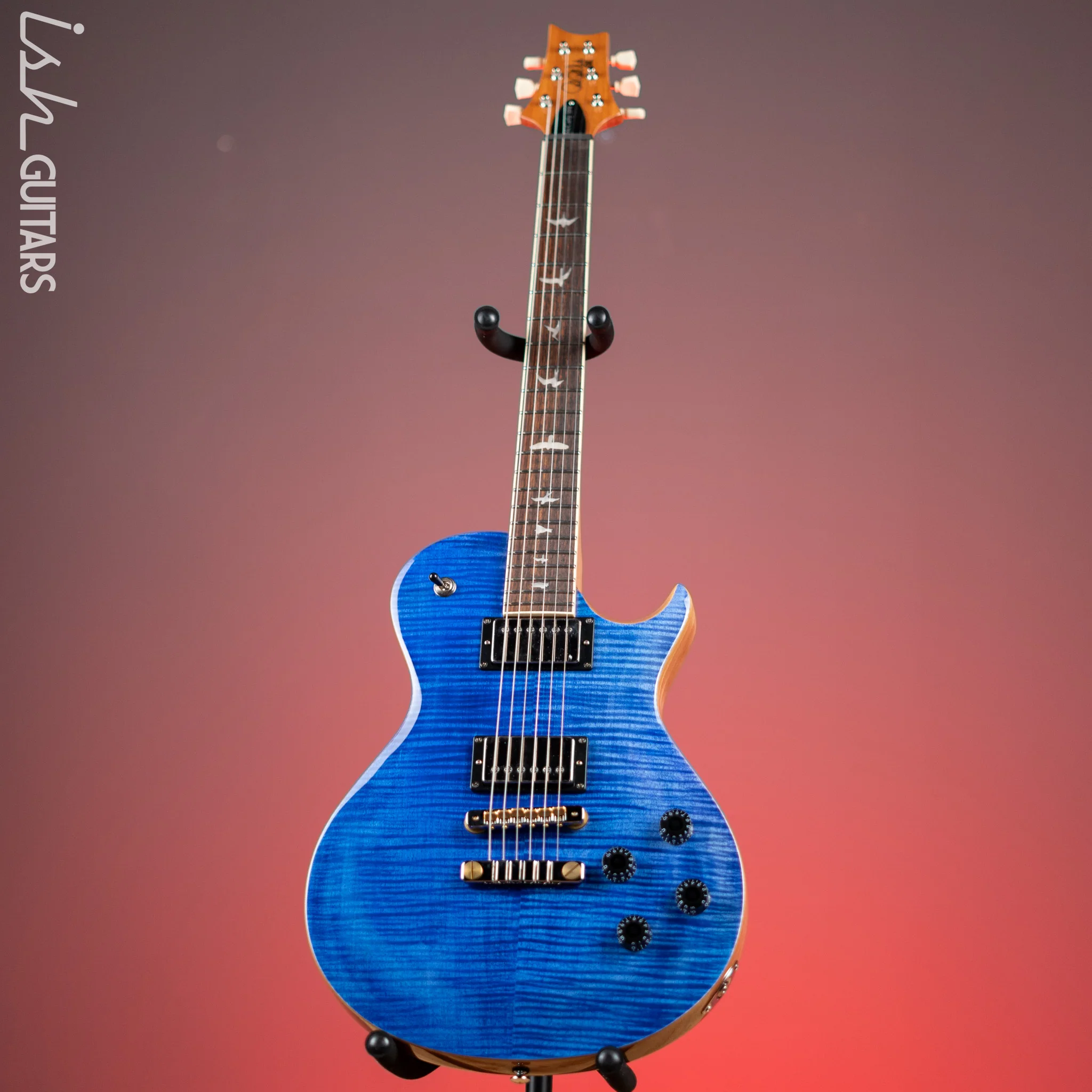 PRS SE McCarty 594 Singlecut Electric Guitar Faded Blue Demo - Image 2