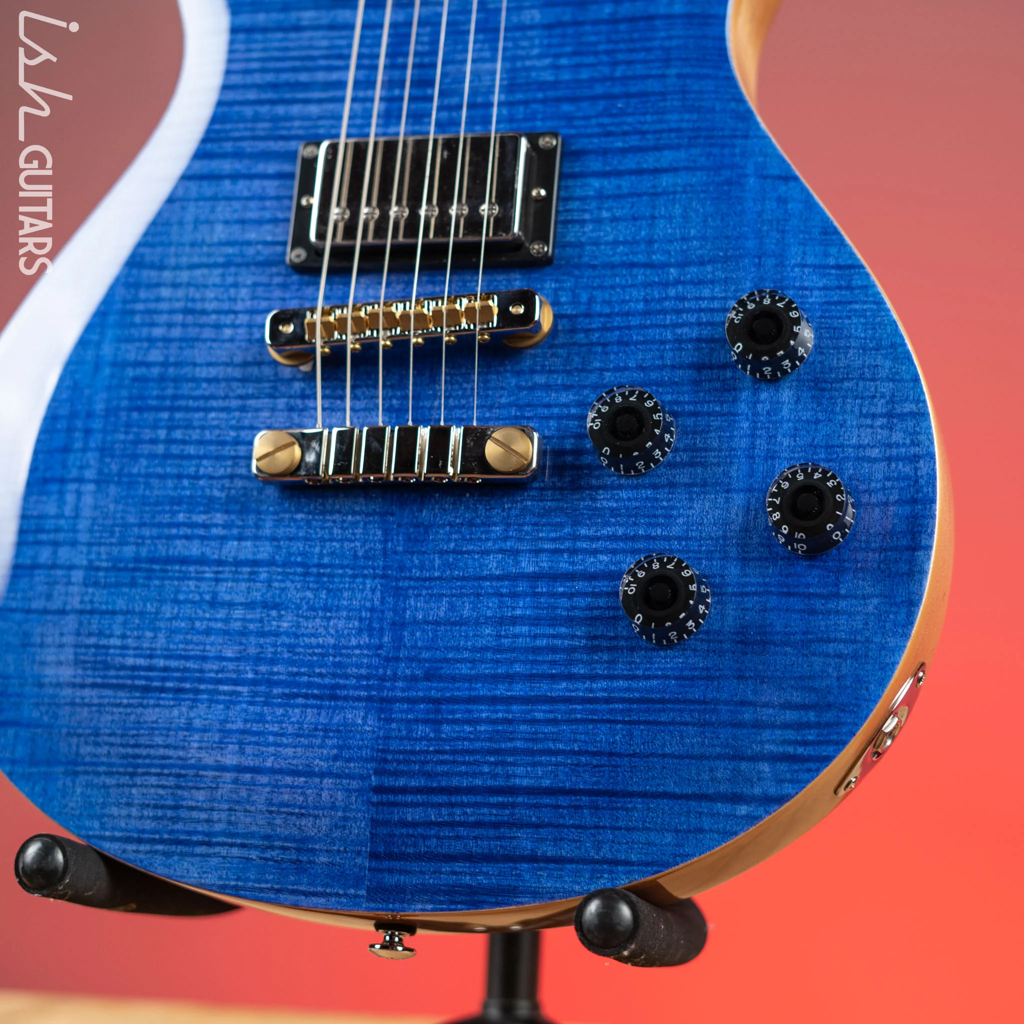 PRS SE McCarty 594 Singlecut Electric Guitar Faded Blue - Image 4