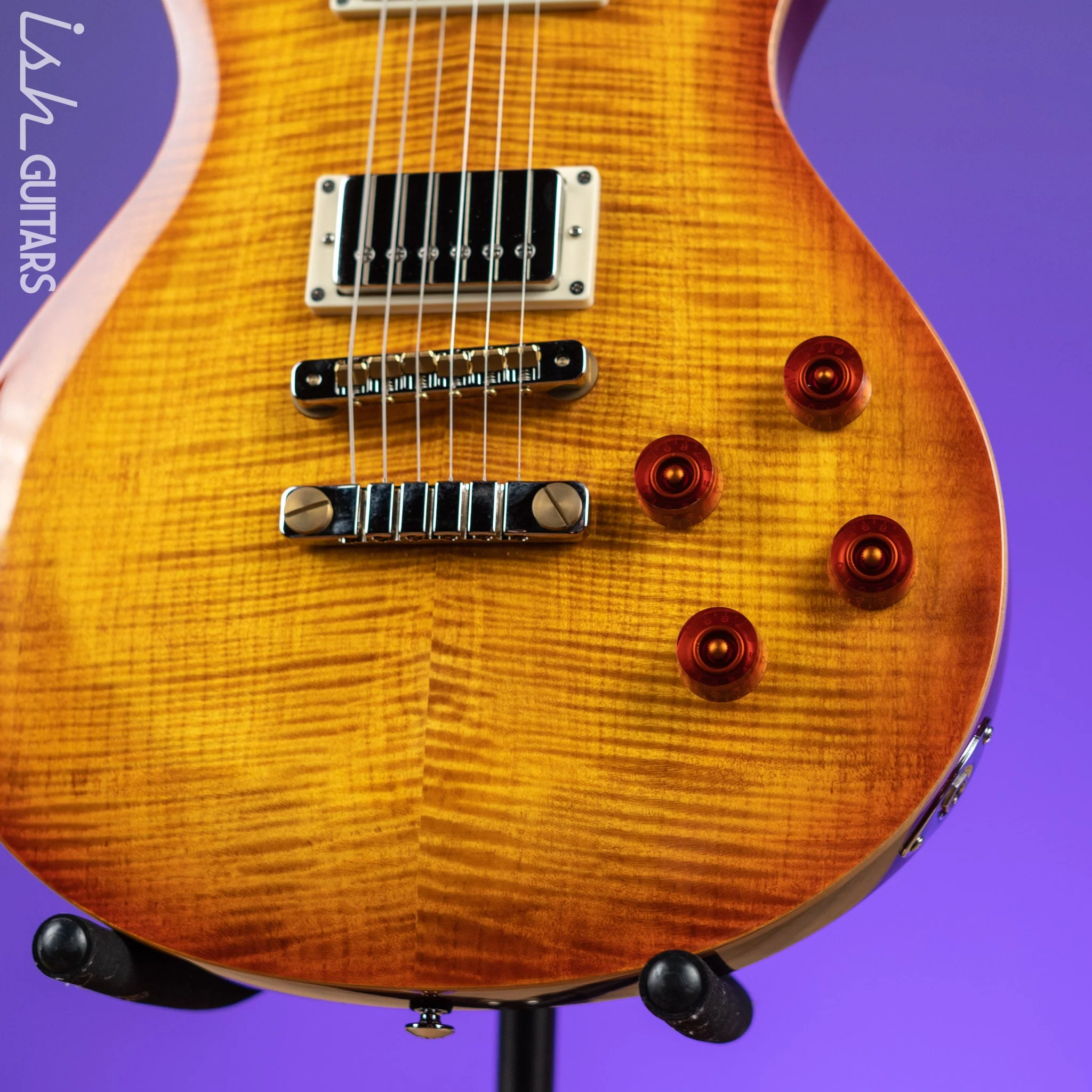 PRS SE McCarty 594 Singlecut Electric Guitar Vintage Sunburst Demo - Image 4