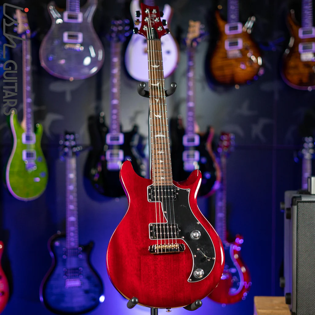 2021 PRS SE Mira Electric Guitar Vintage Cherry - Image 3