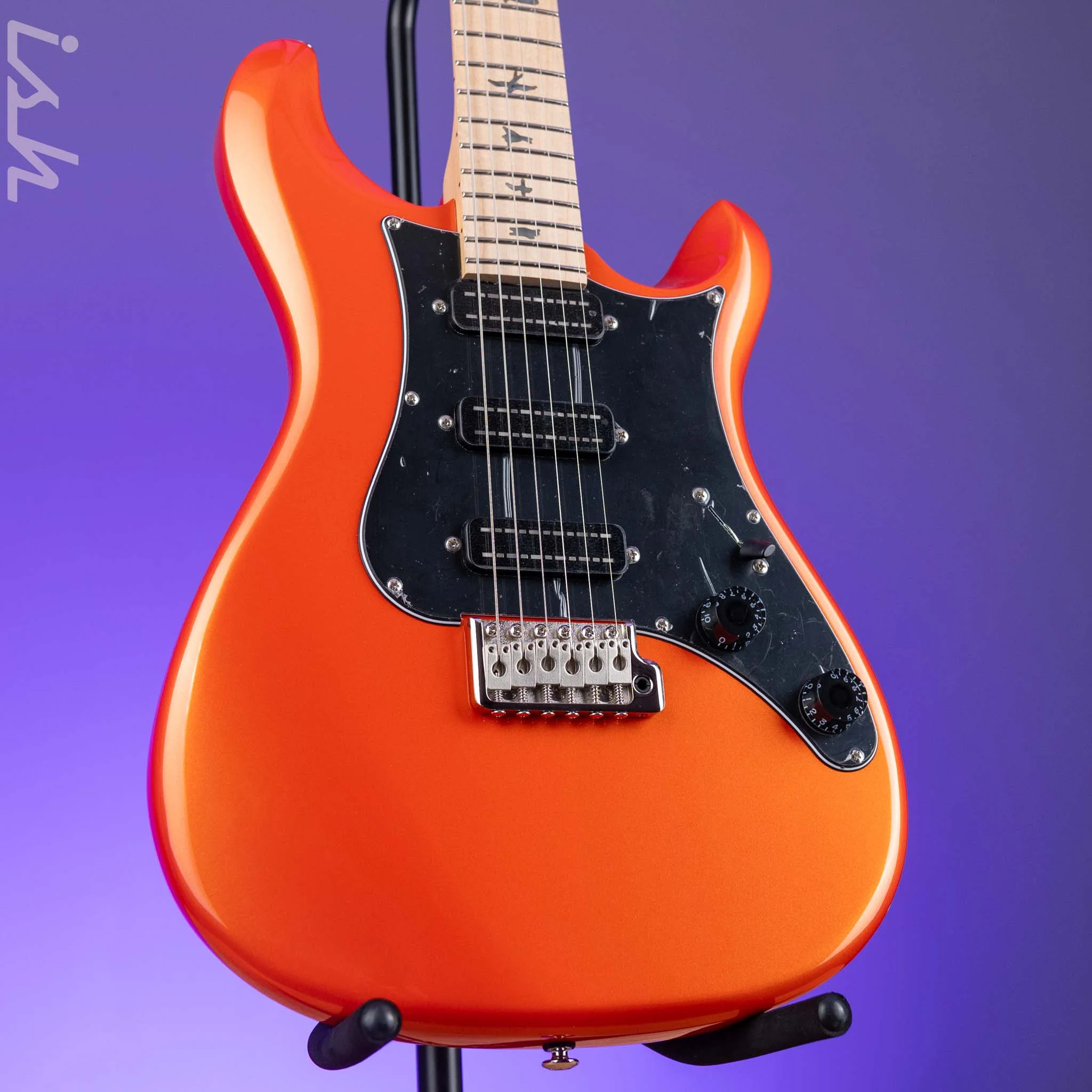 PRS SE NF3 Electric Guitar Metallic Orange Maple Fretboard
