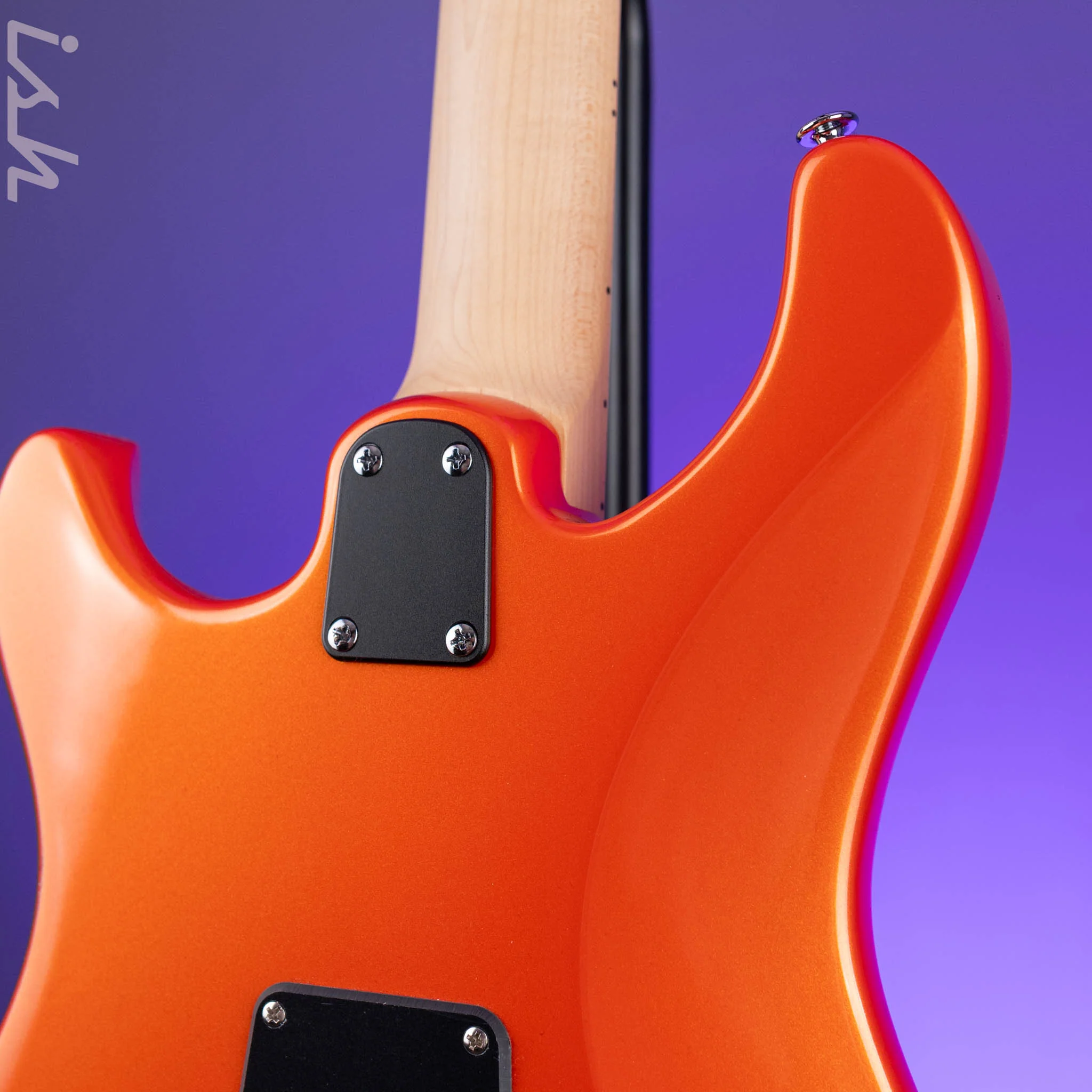 PRS SE NF3 Electric Guitar Metallic Orange Maple Fretboard - Image 8