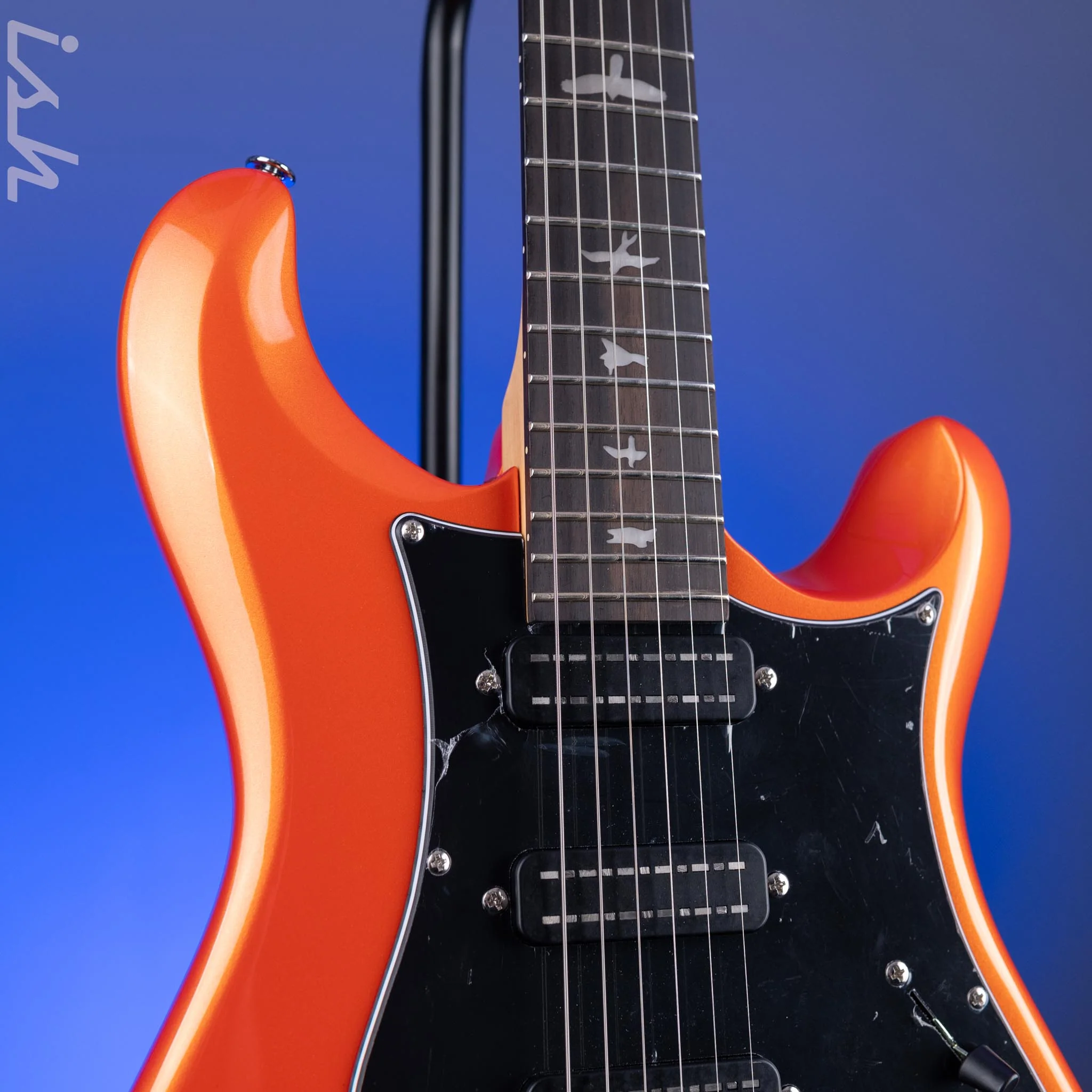 PRS SE NF3 Electric Guitar Metallic Orange Rosewood Fretboard - Image 3