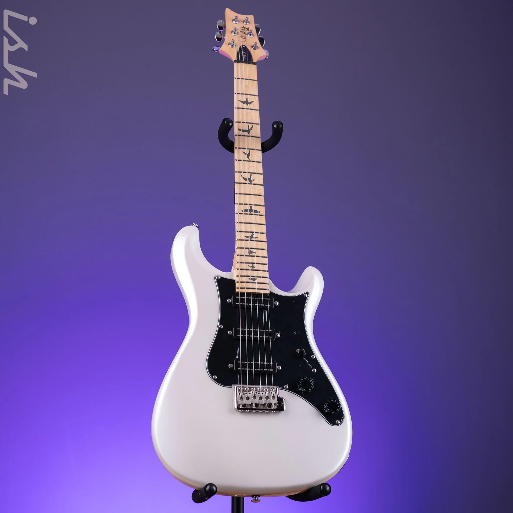 PRS SE NF3 Electric Guitar White Pearl Maple Fretboard Demo - Image 2