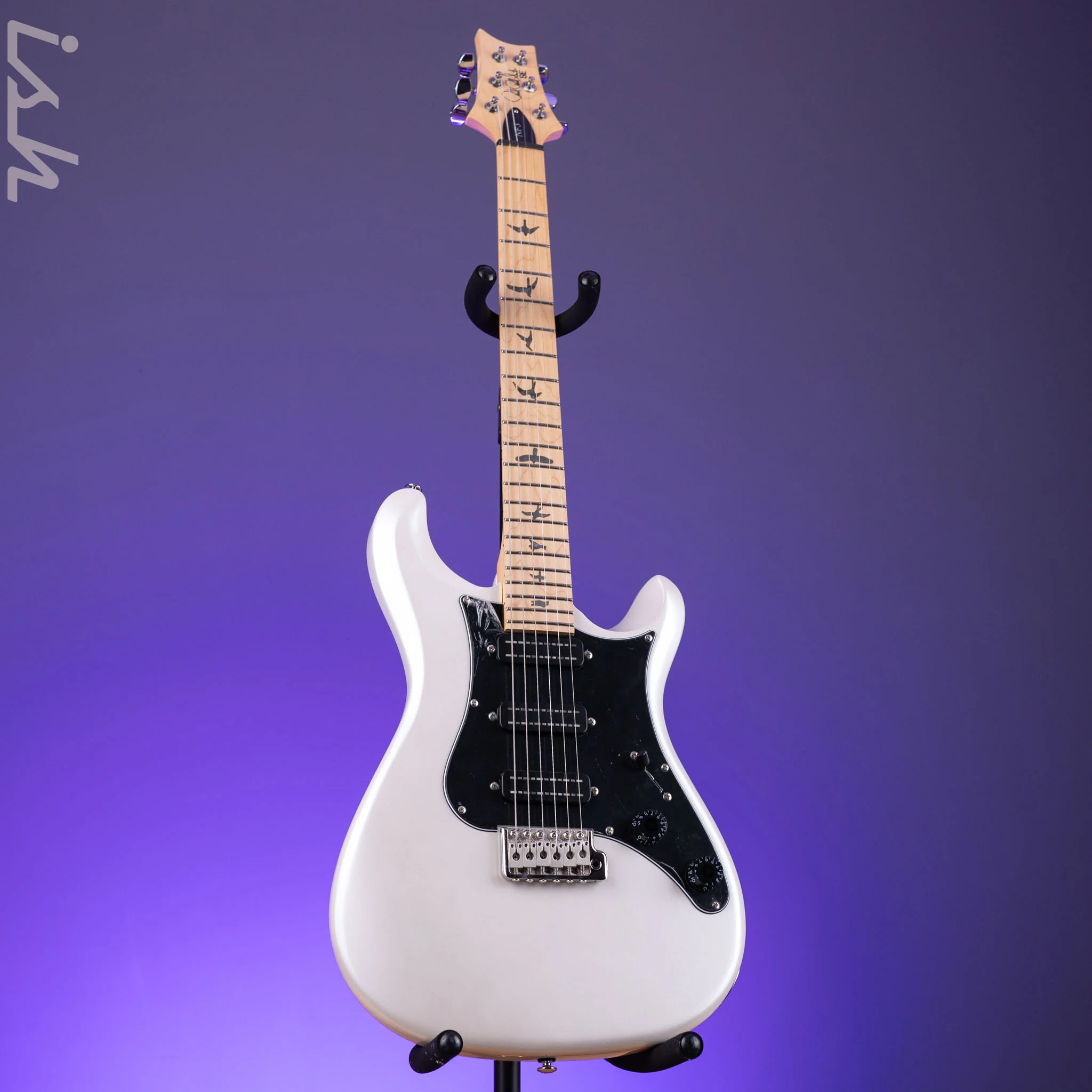 PRS SE NF3 Electric Guitar White Pearl Maple Fretboard Demo - Image 2