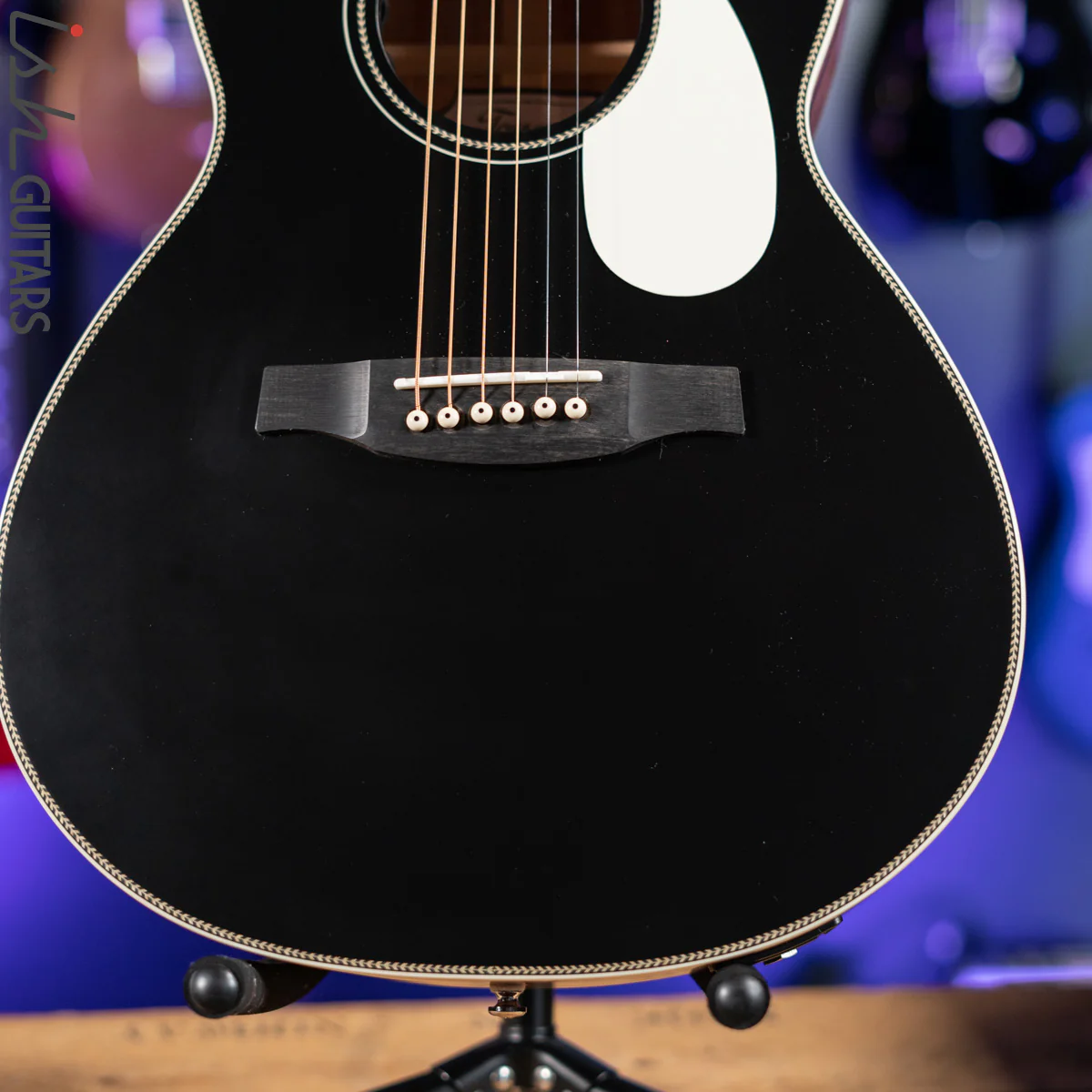 2021 PRS SE P20E Parlor Acoustic Guitar Black Top - Image 4