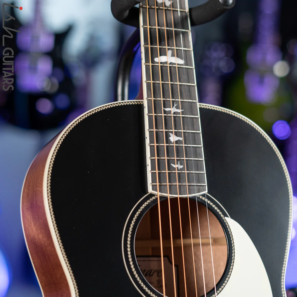 2021 PRS SE P20E Parlor Acoustic Guitar Black Top - Image 5