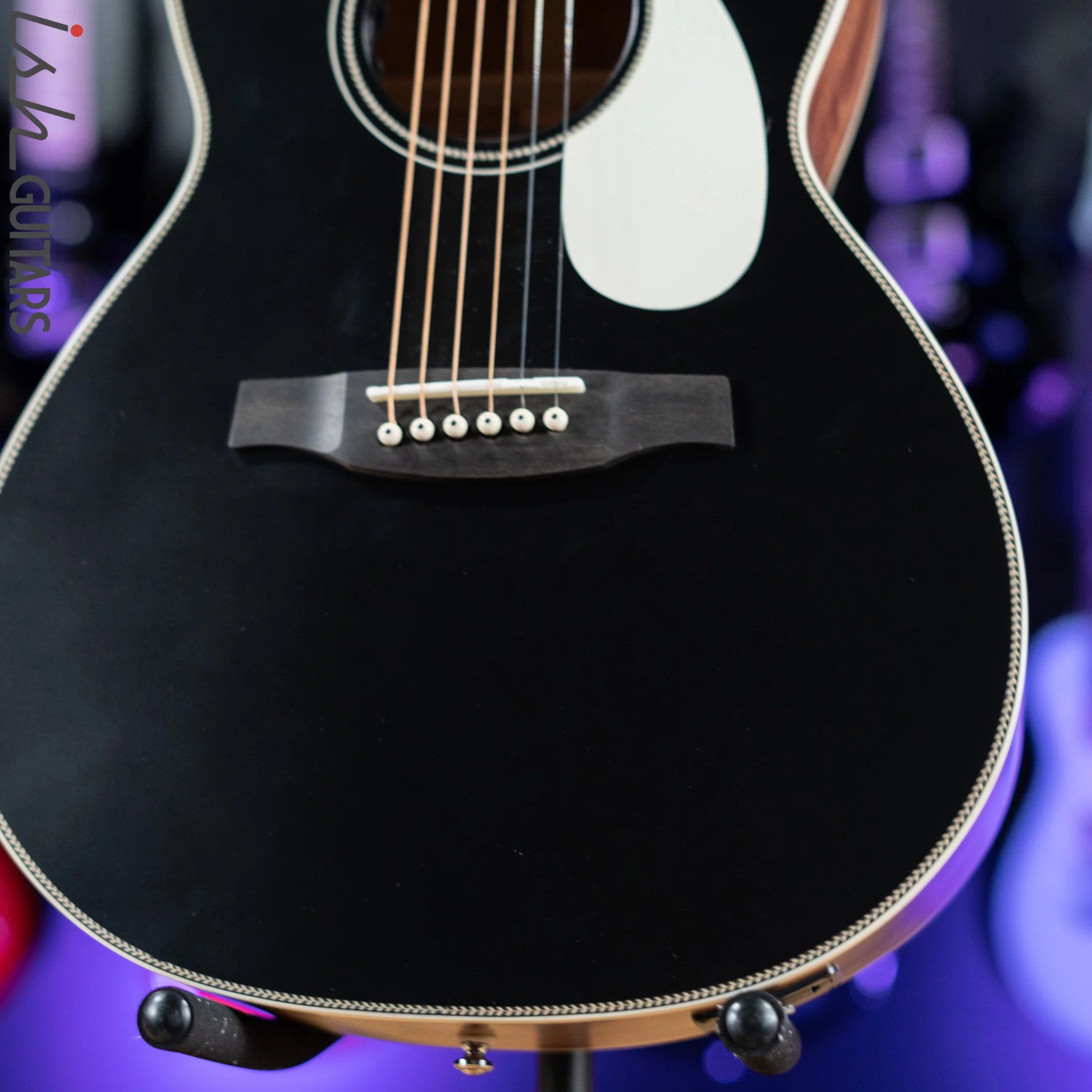 2021 PRS SE P20E Parlor Acoustic Guitar Black Top - Image 4