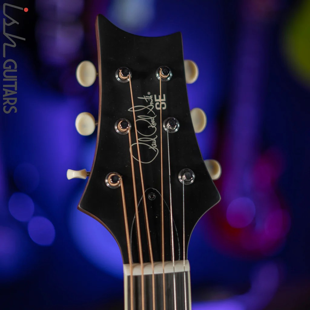 PRS SE P20E Parlor Acoustic Guitar Black Top Demo - Image 6