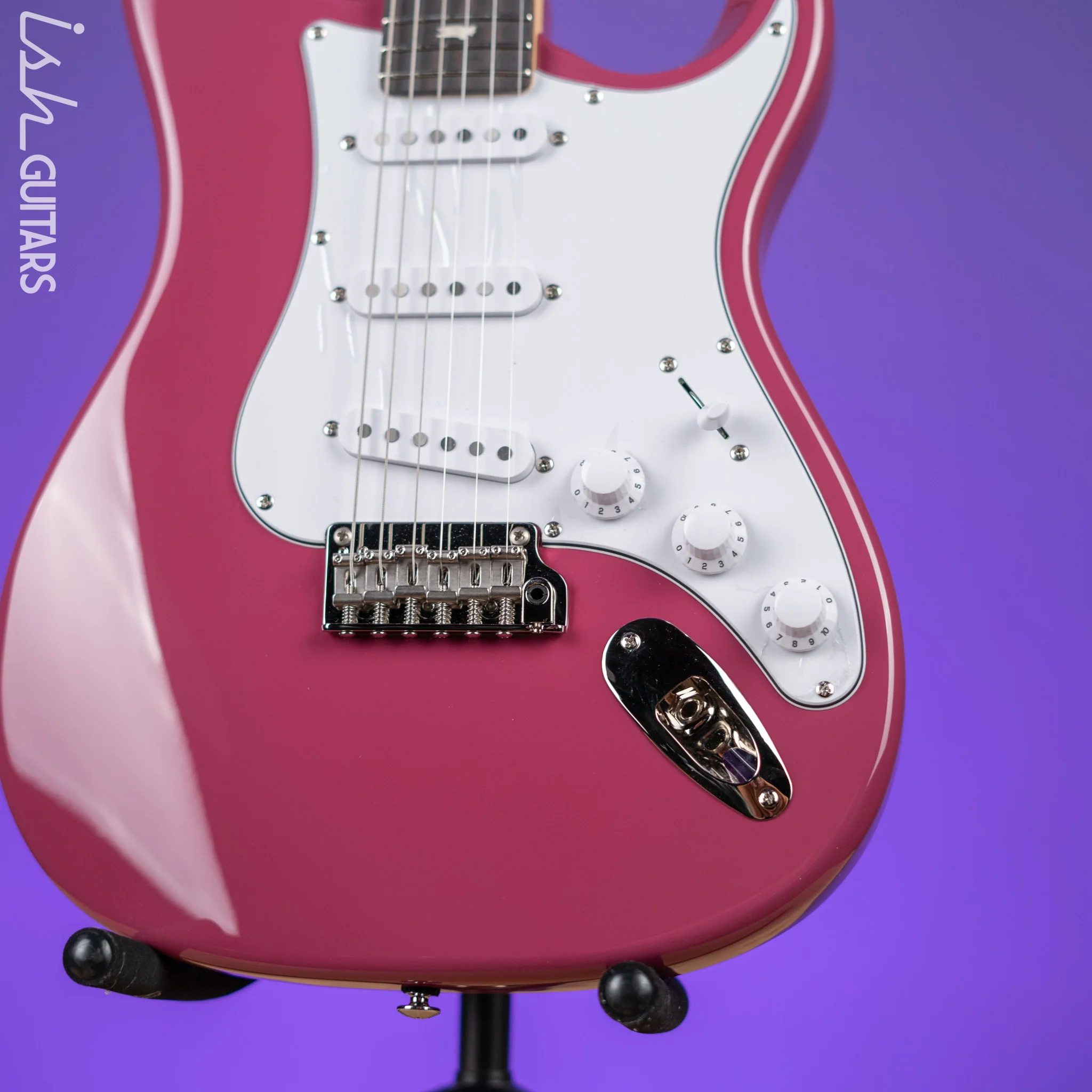 PRS SE Silver Sky Dragon Fruit Demo - Image 4
