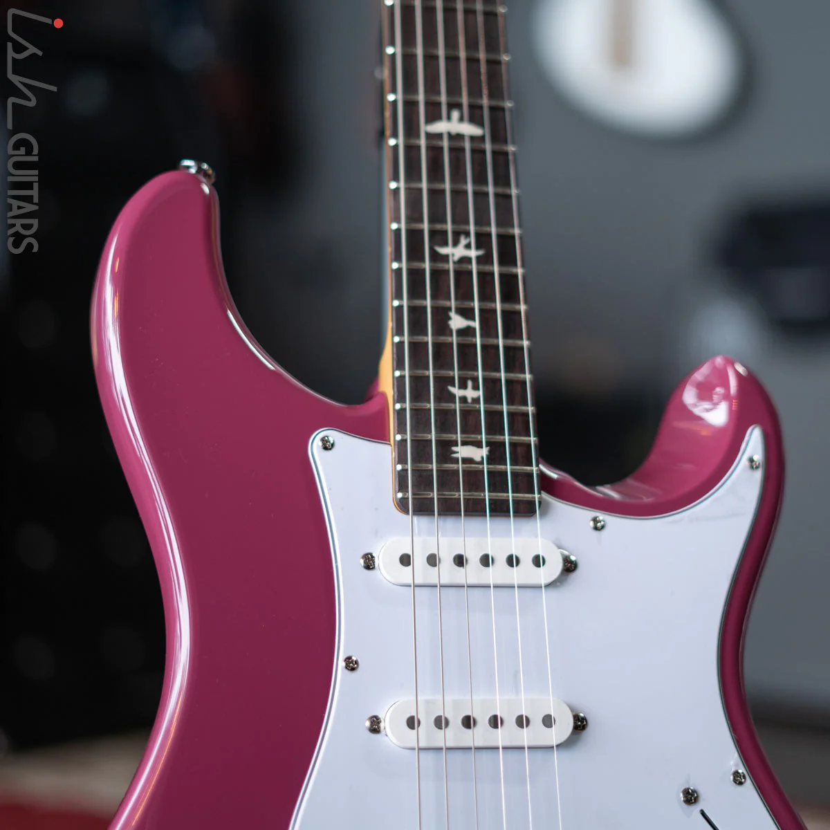 PRS SE Silver Sky Dragon Fruit Demo - Image 3