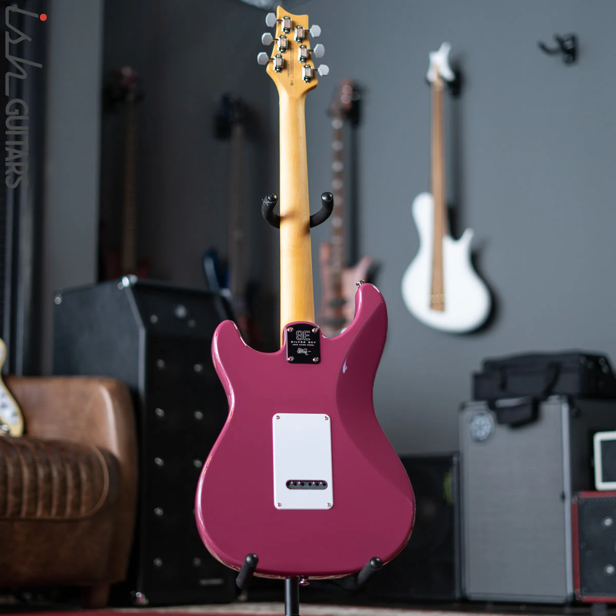 PRS SE Silver Sky Dragon Fruit Demo - Image 8
