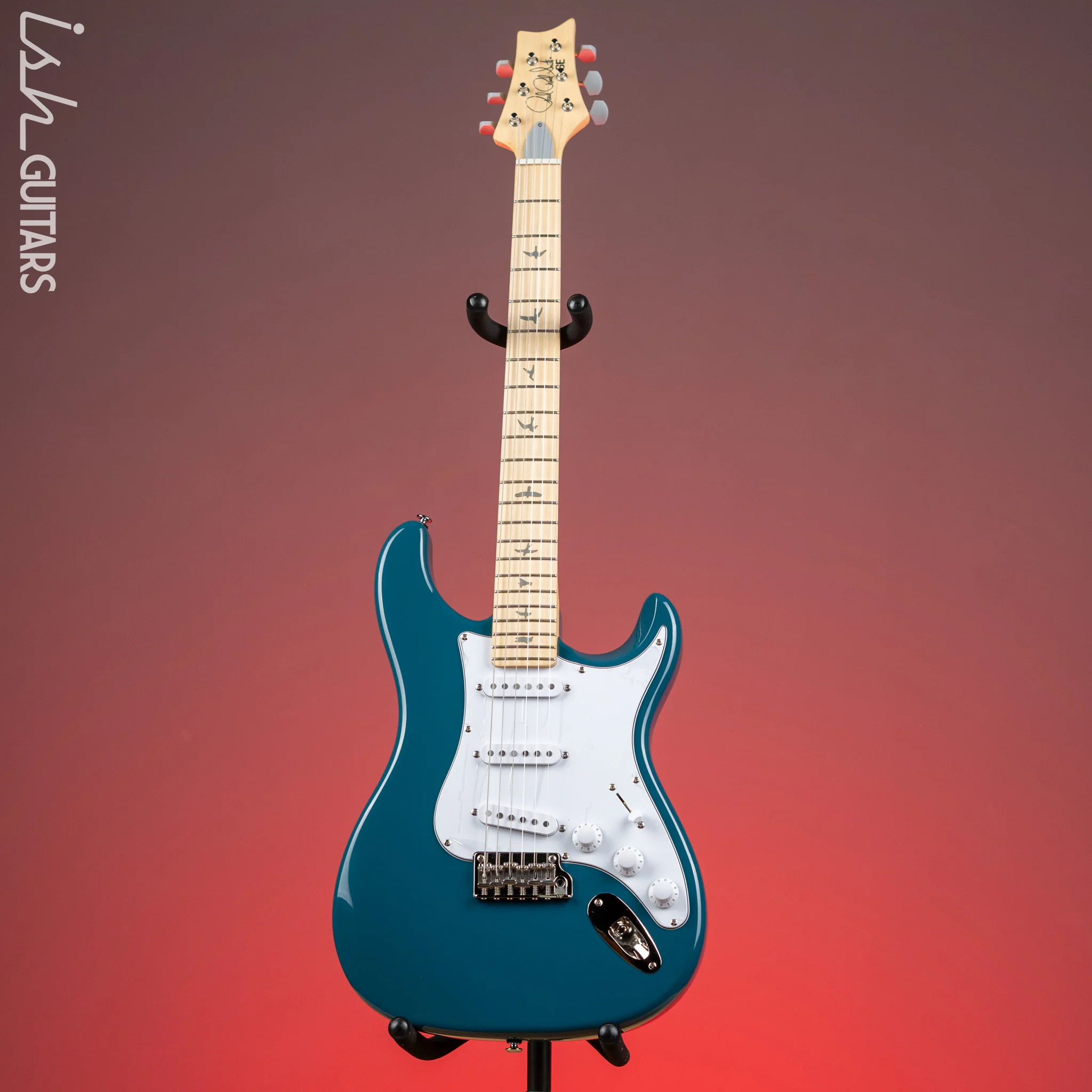 PRS SE Silver Sky Electric Guitar Nylon Blue - Maple Fretboard - Image 2