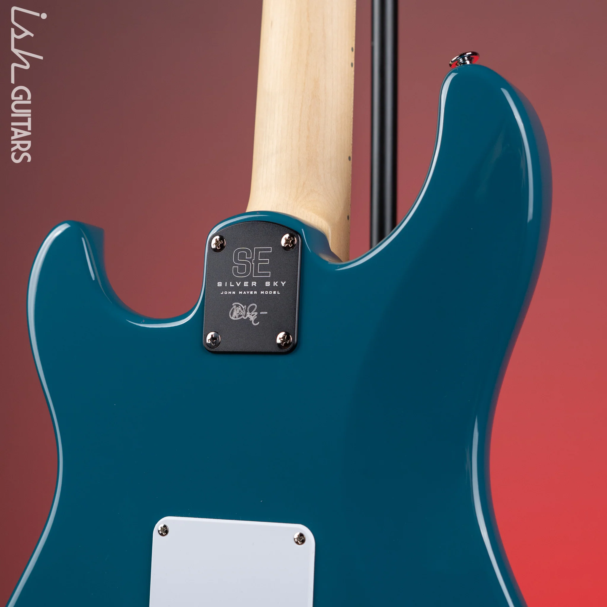 PRS SE Silver Sky Electric Guitar Nylon Blue - Maple Fretboard - Demo - Image 8