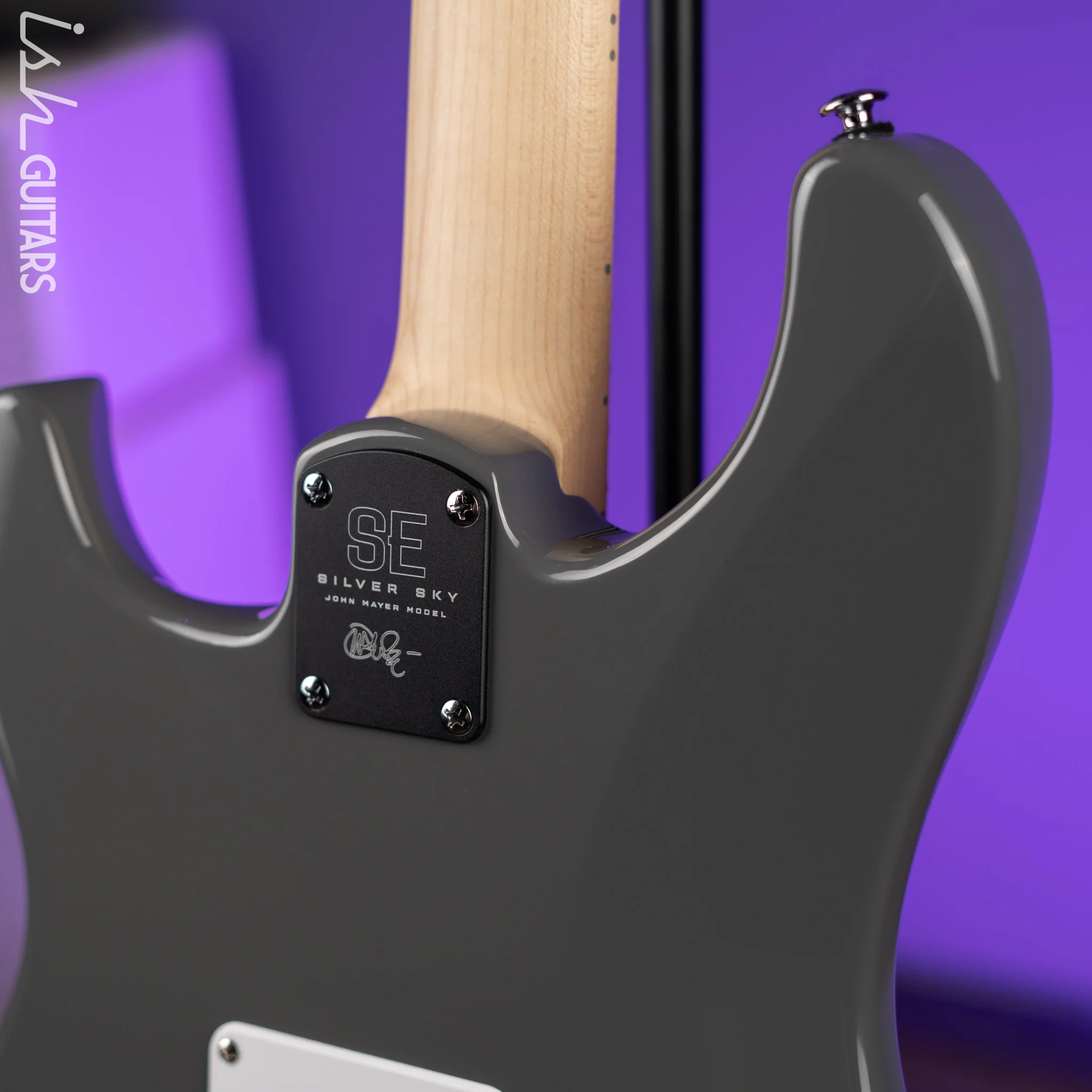 PRS SE Silver Sky Electric Guitar Overland Gray - Maple Fretboard - Demo - Image 9