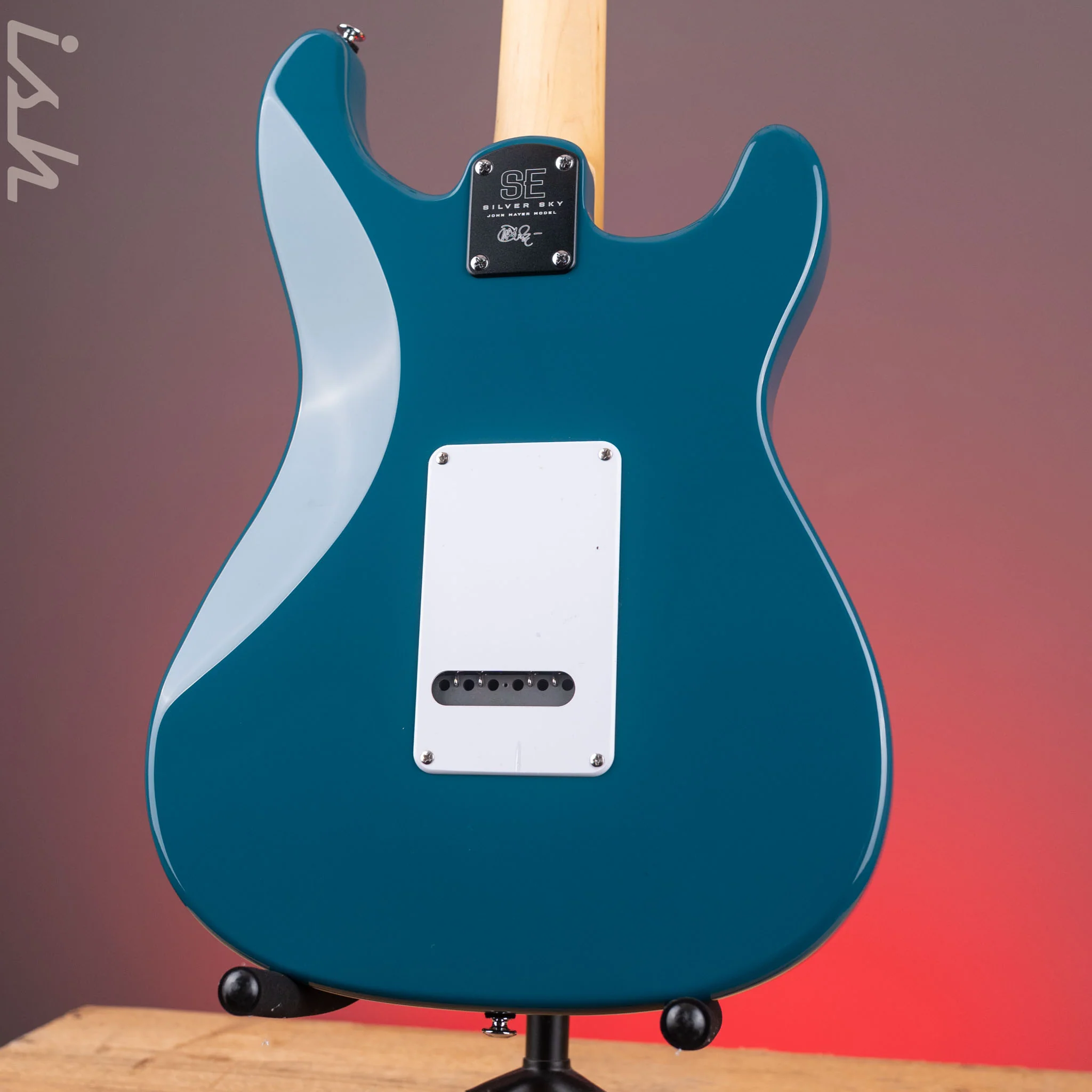 PRS SE Silver Sky Lefty Nylon Blue - Maple Board - Image 7