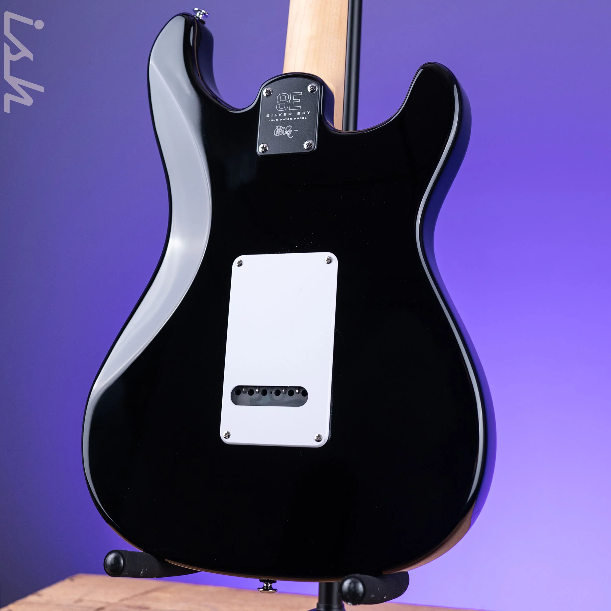 PRS SE Silver Sky Lefty Piano Black - Rosewood Board - Image 7